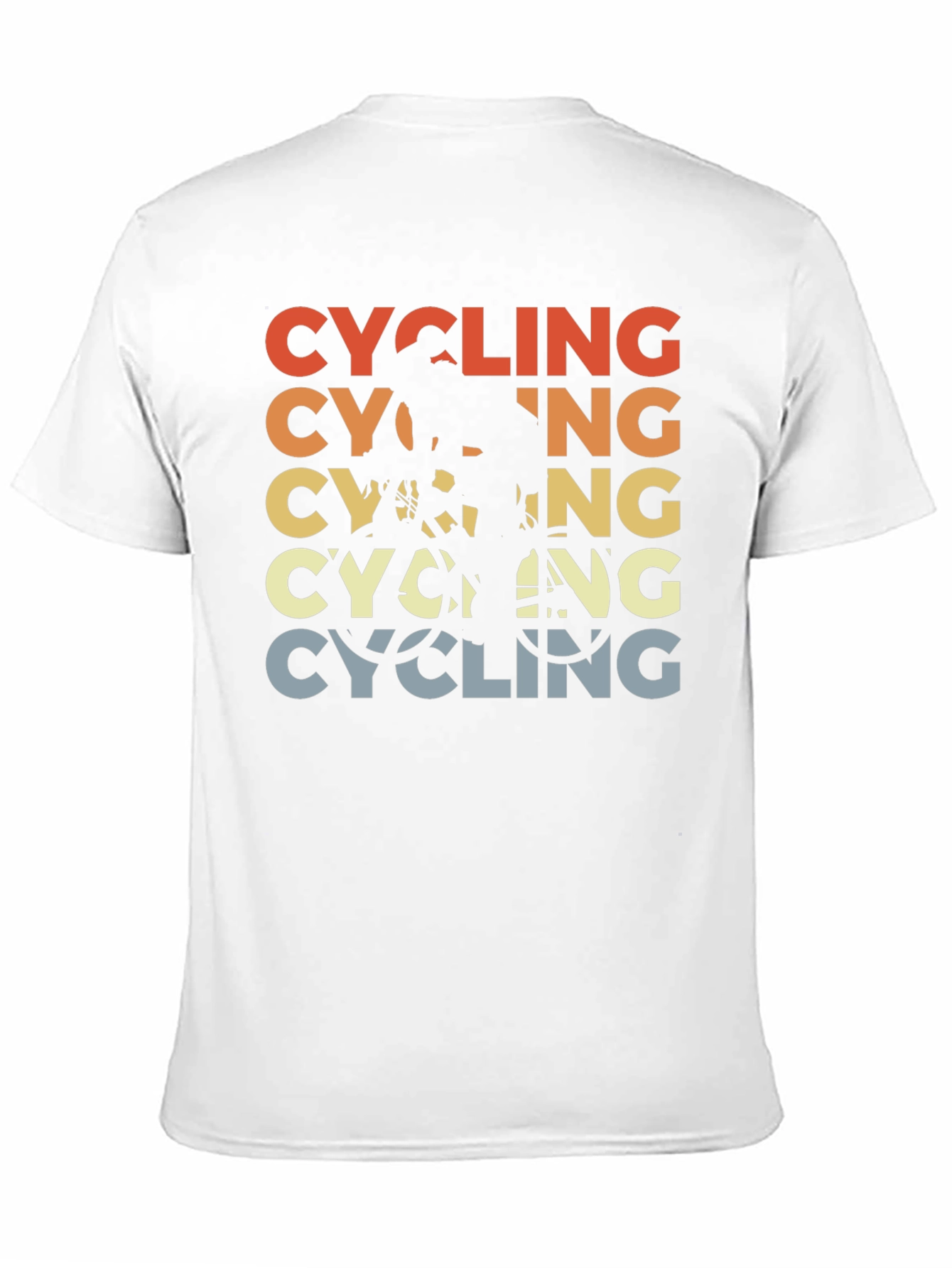 Cycling Retro Graphic T-Shirt - Black