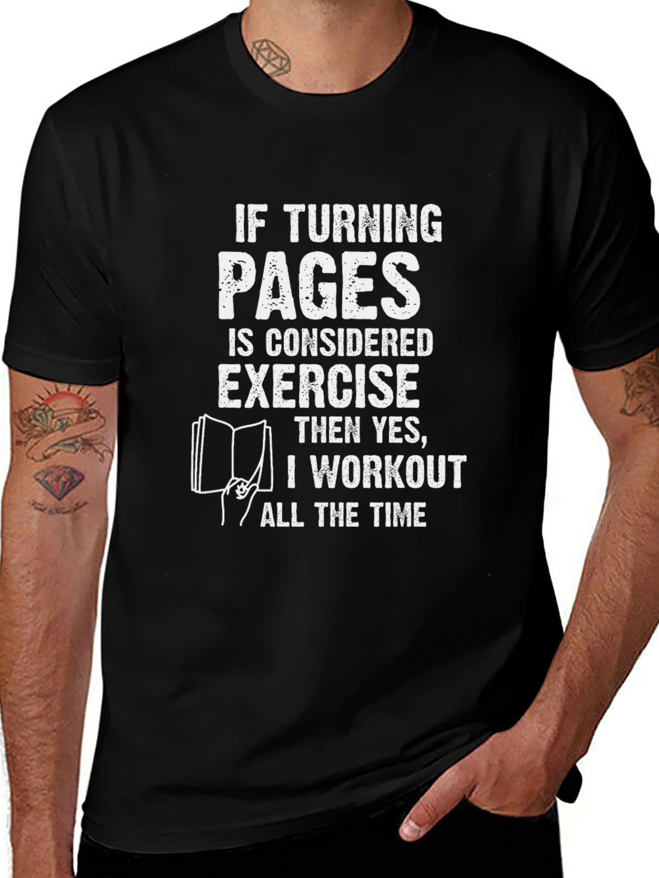 Funny Book Lover Workout T-Shirt