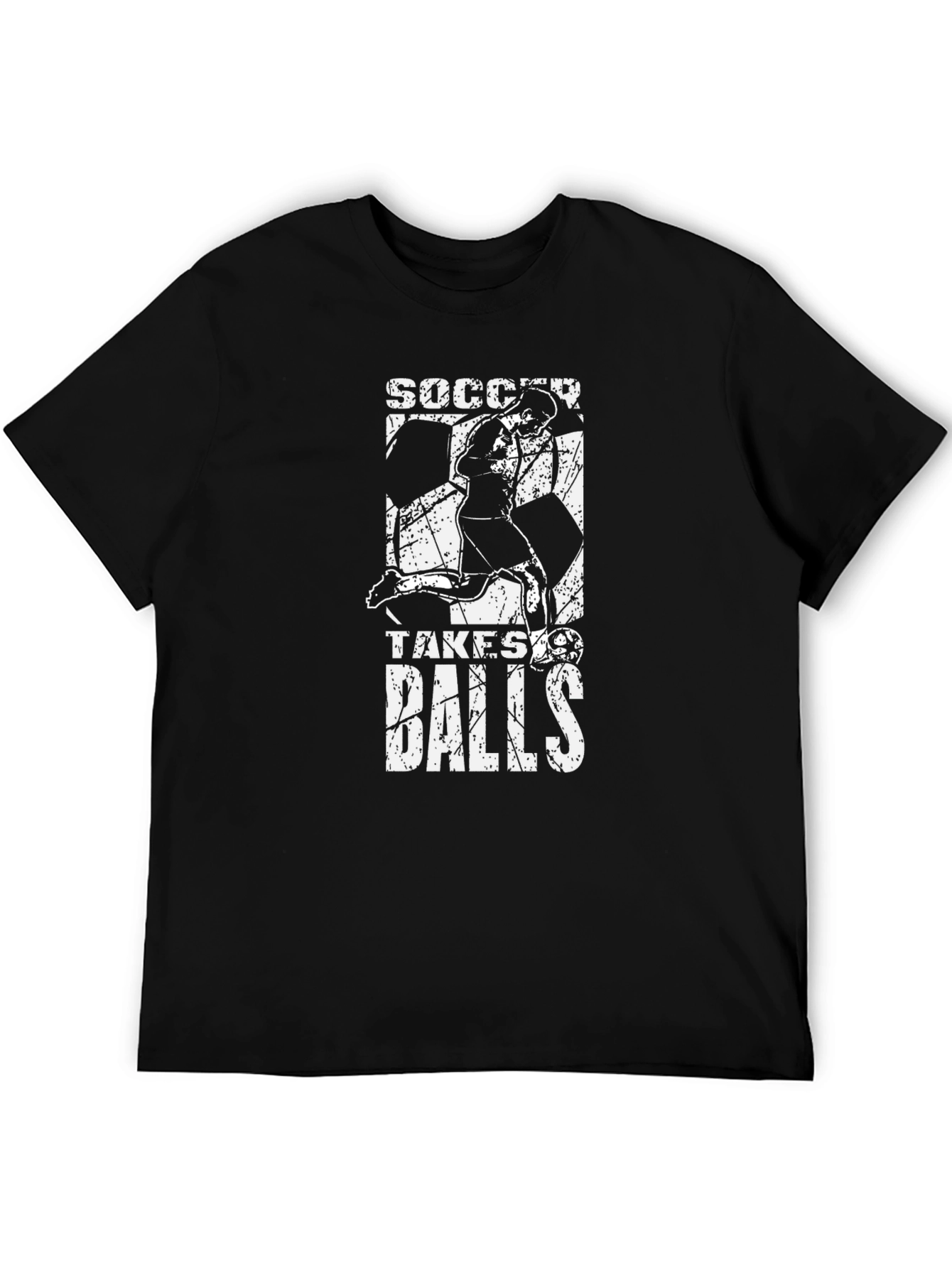 Soccer Takes Balls Graphic T-Shirt