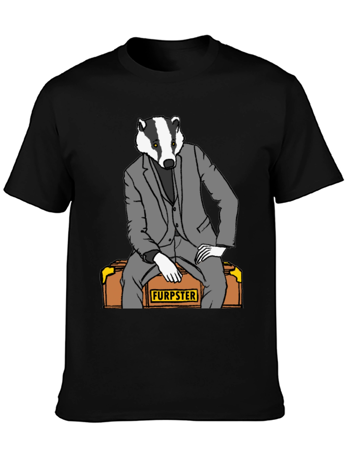 Furpster Badger Graphic T-Shirt - Unique Design