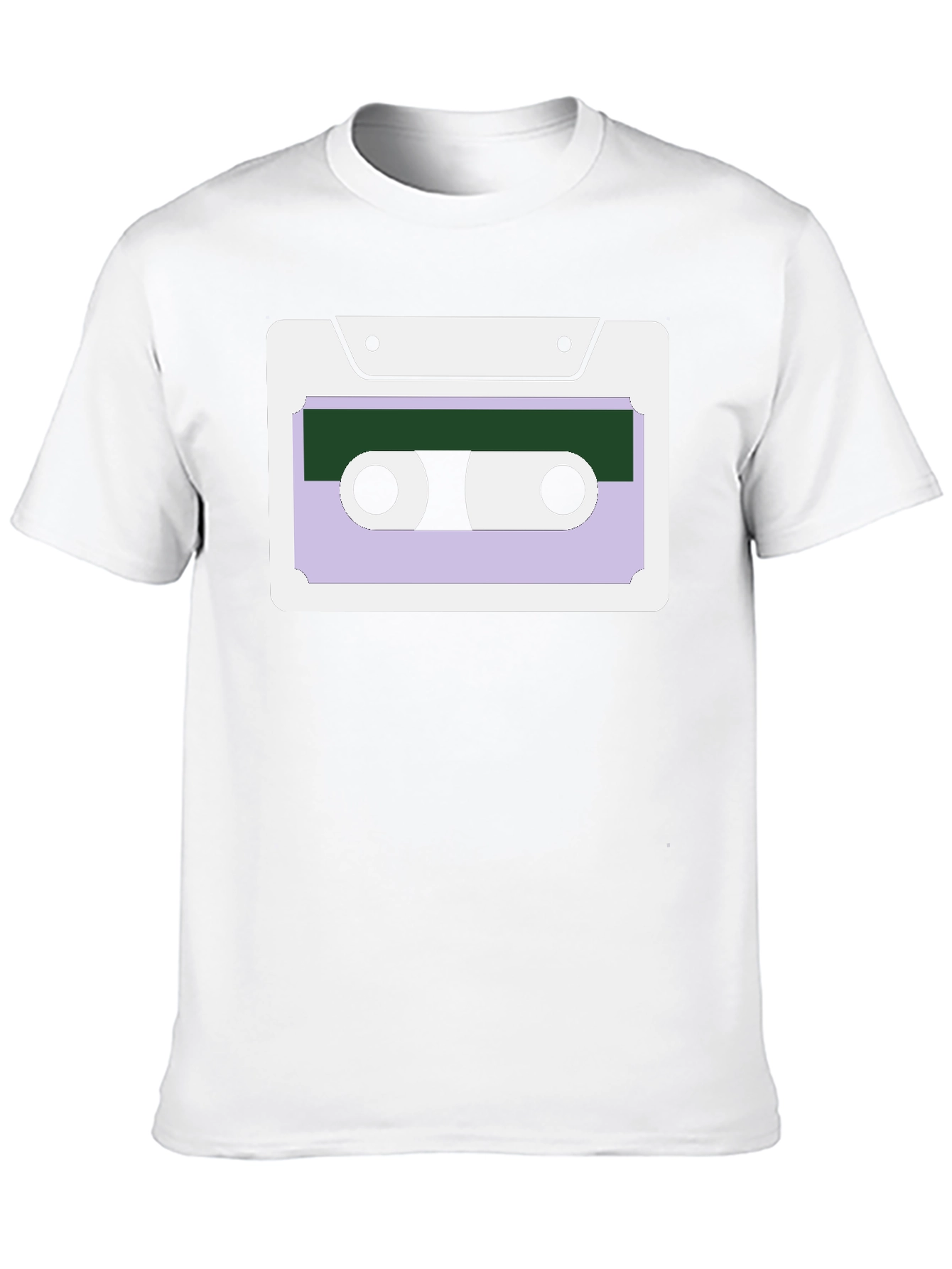 Retro Cassette Tape Graphic T-Shirt - Black