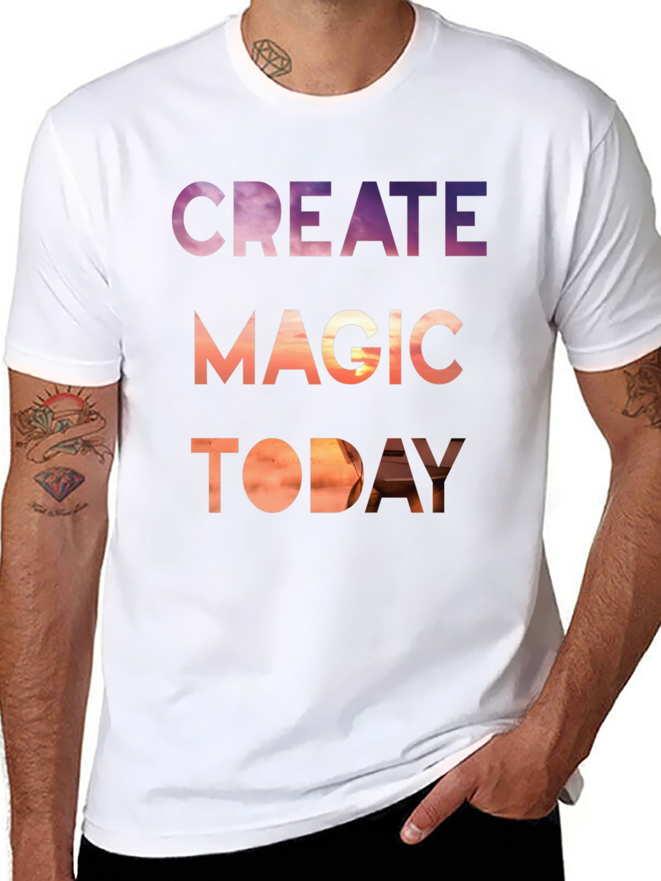 Create Magic Today Graphic Tee - Stylish Comfort