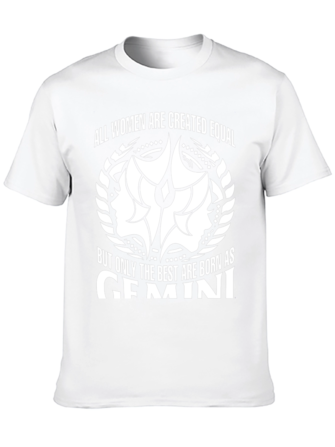Gemini Zodiac Womens T-Shirt - Black Graphic Tee