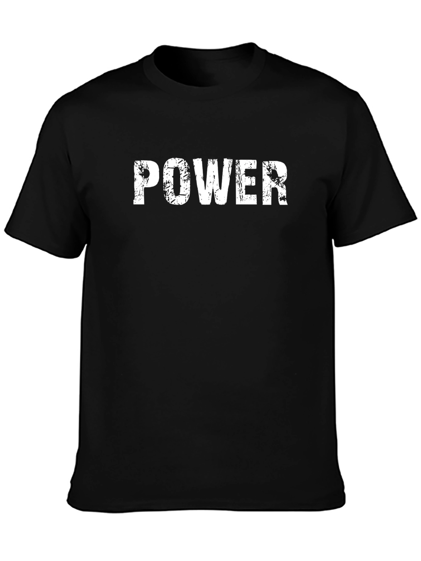 Mens Black POWER Graphic T-Shirt
