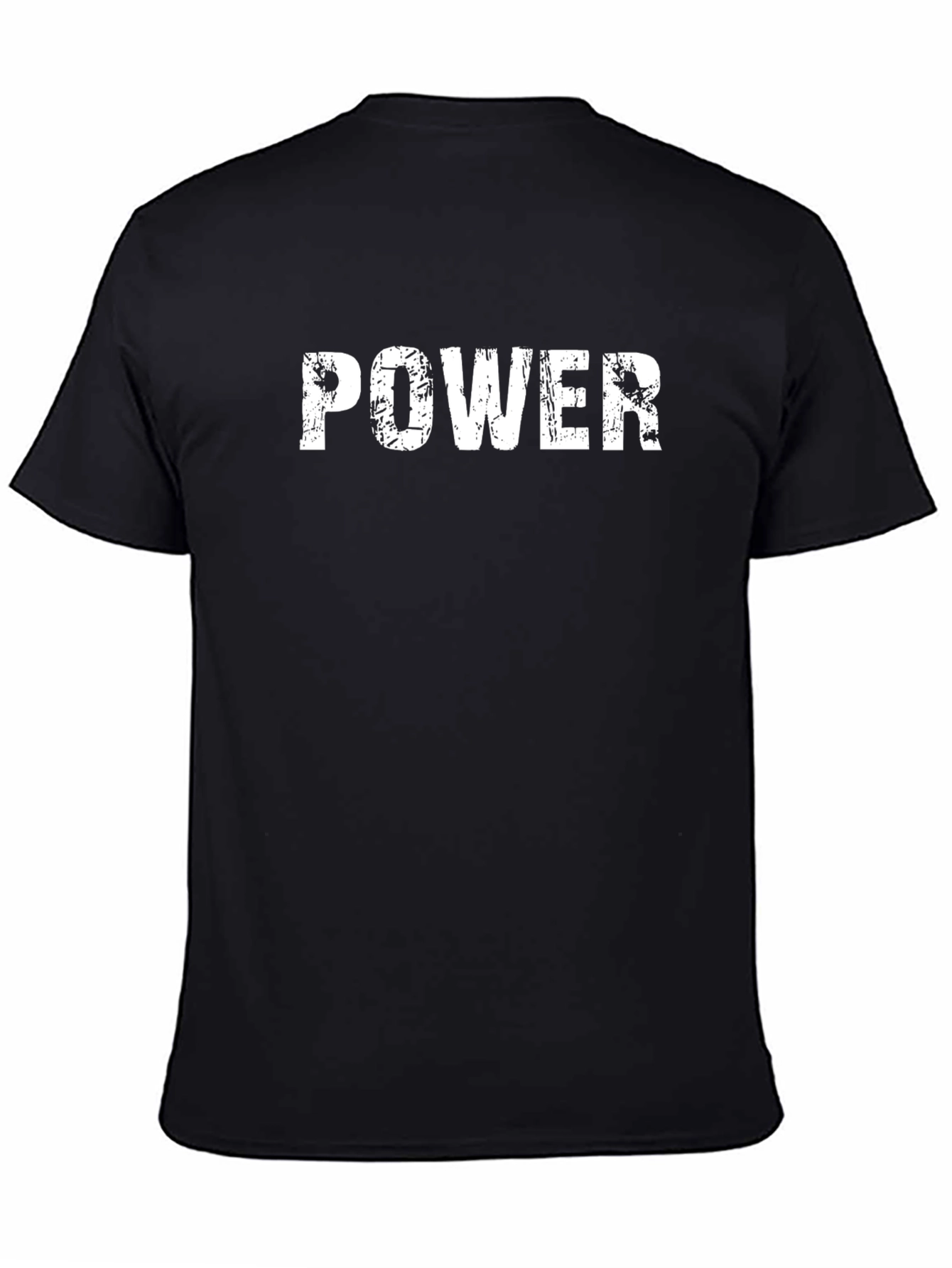 Mens Black POWER Graphic T-Shirt