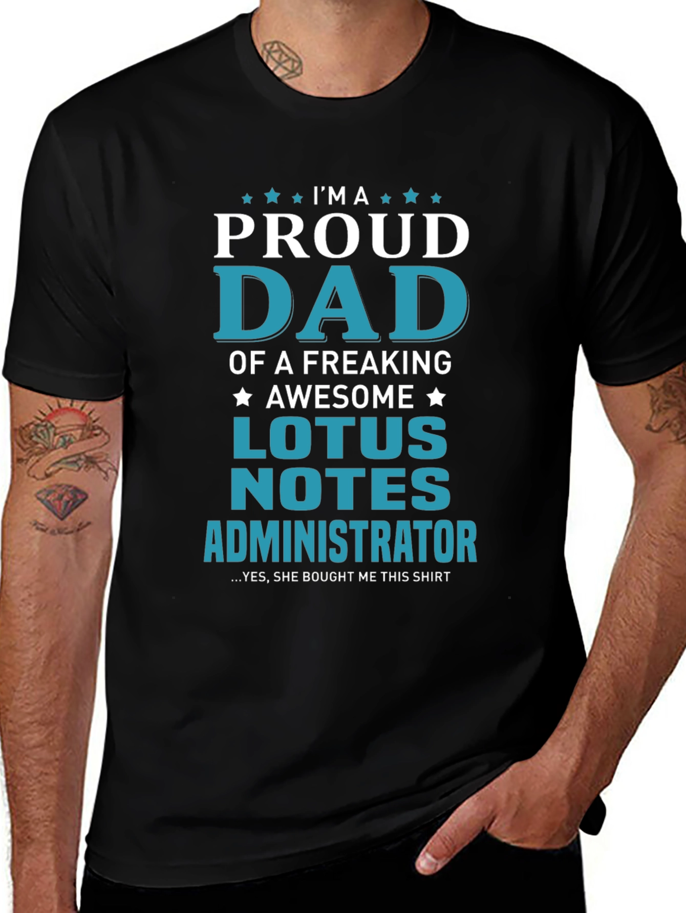 Proud Dad Lotus Notes Administrator Graphic T-Shirt