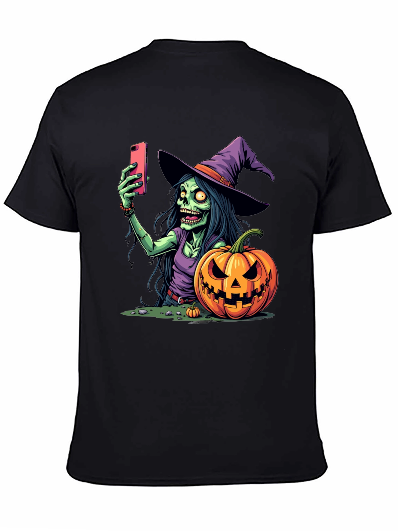 Halloween Witch Selfie T-Shirt