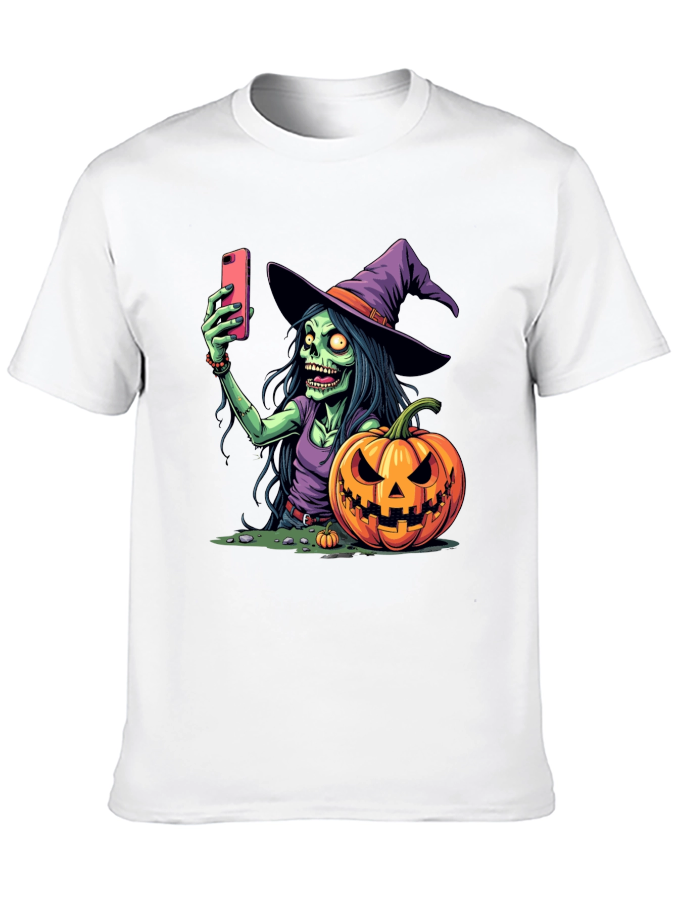 Halloween Witch Selfie T-Shirt