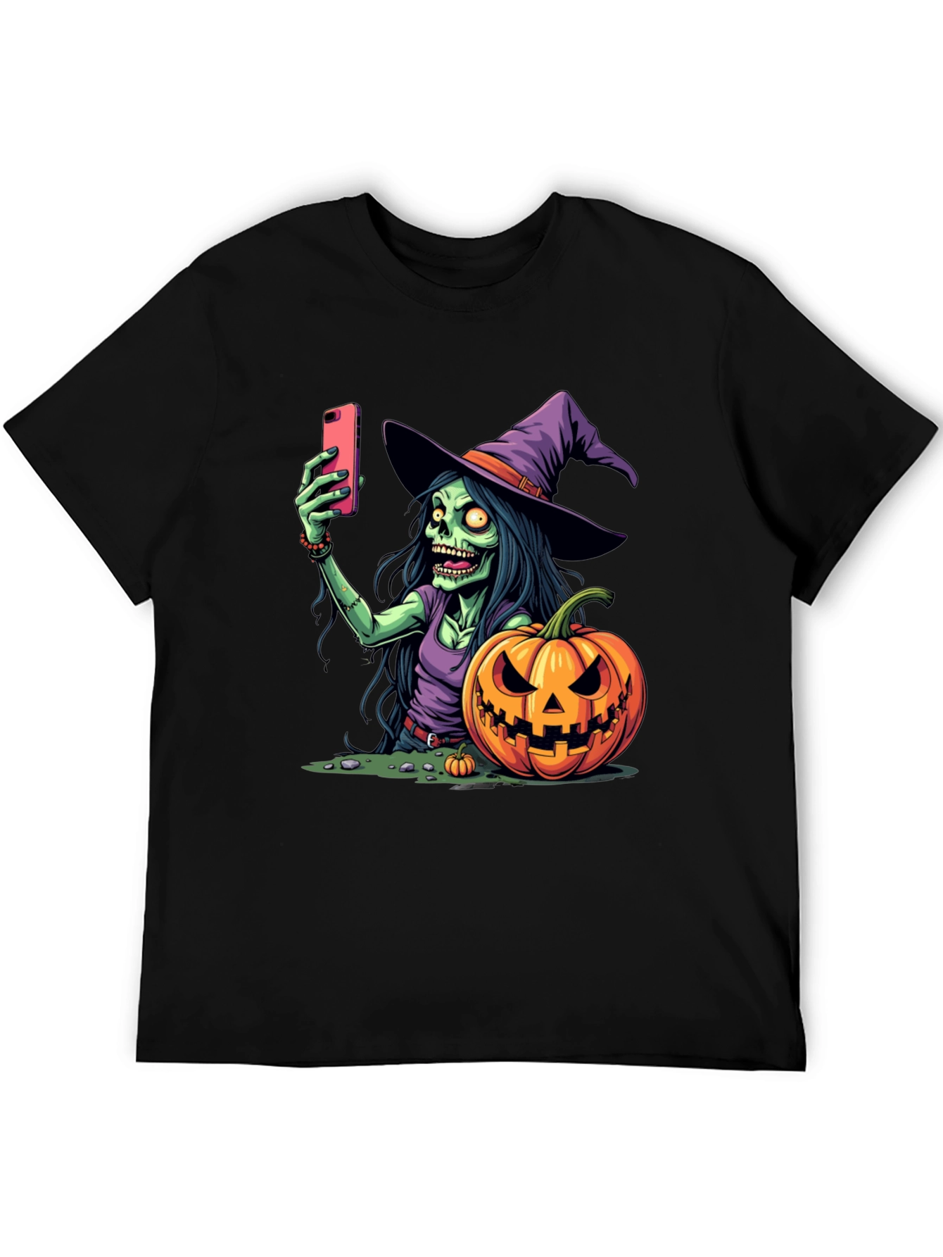 Halloween Witch Selfie T-Shirt