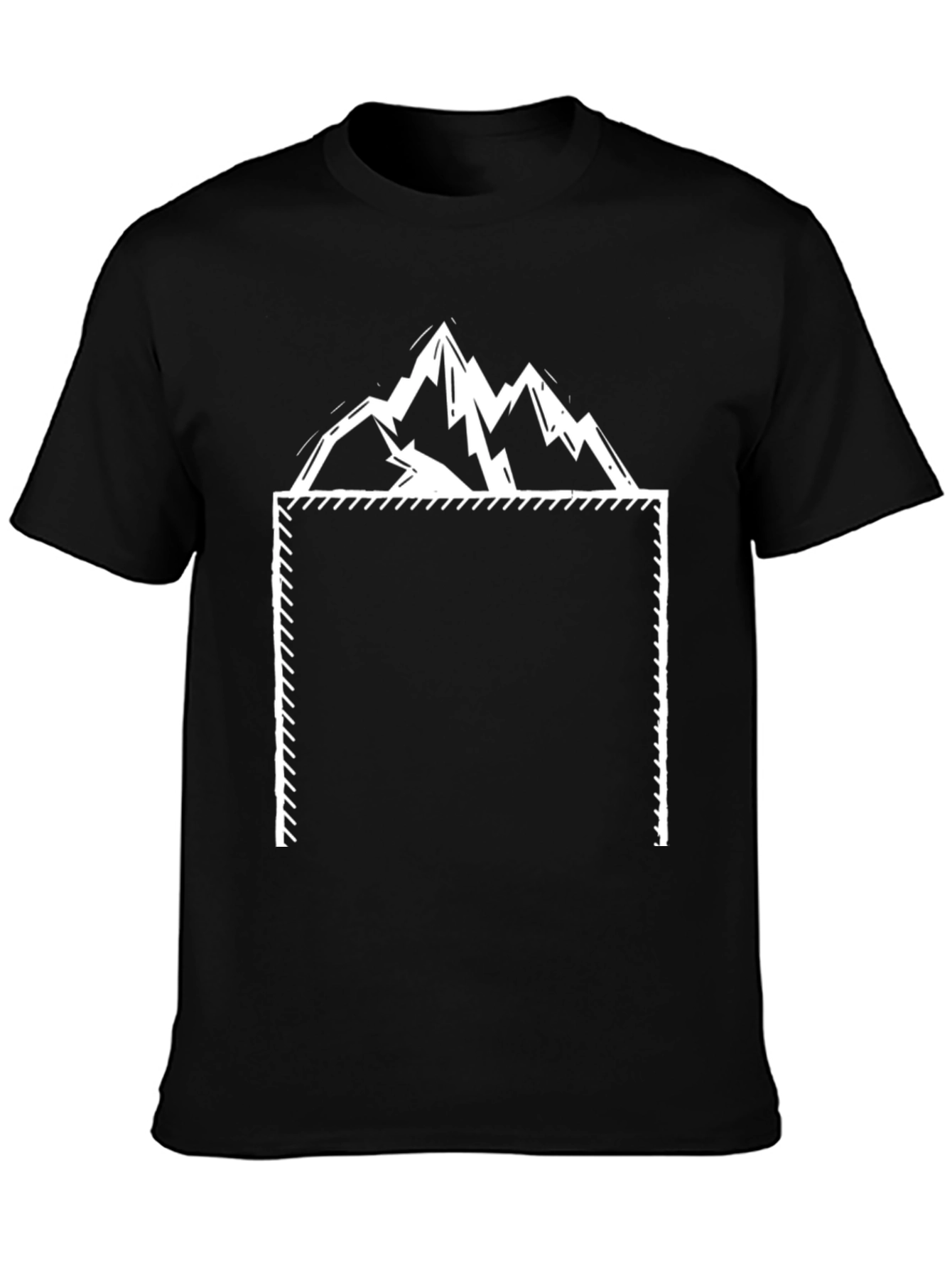 Mountain Graphic Black T-Shirt - Adventure Ready