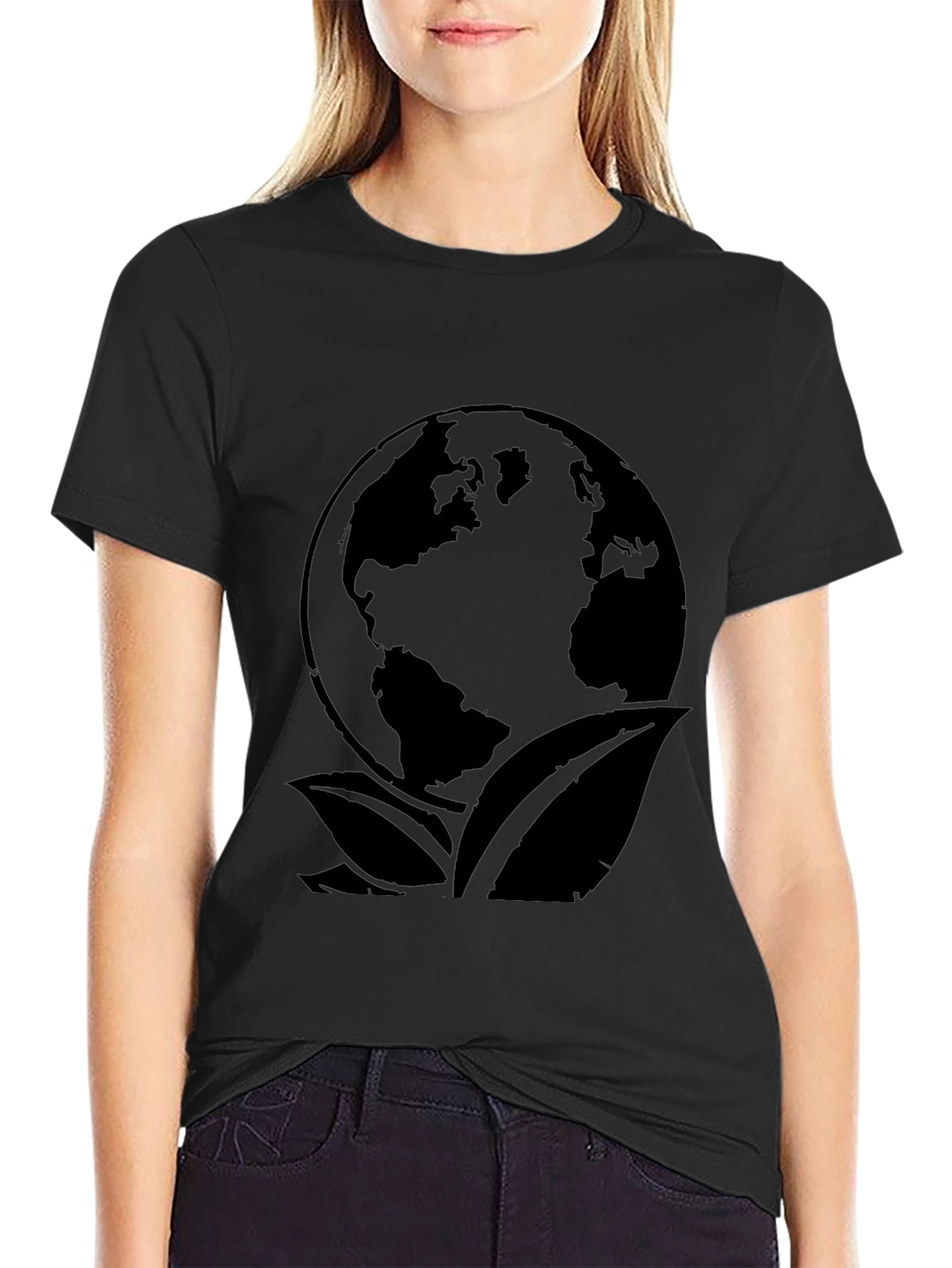 Eco Earth T-Shirt - Organic Cotton Globe Design