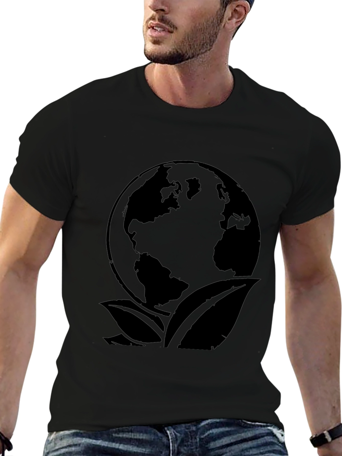 Eco Earth T-Shirt - Organic Cotton Globe Design