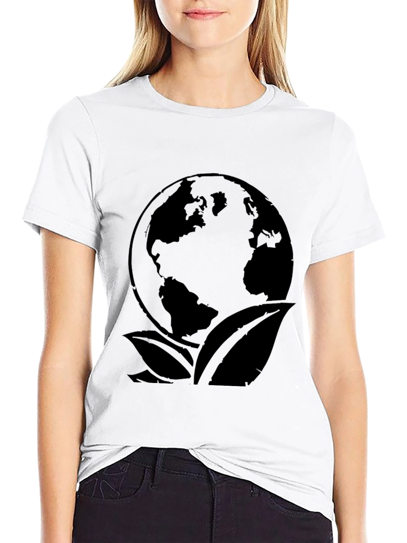 Eco Earth T-Shirt - Organic Cotton Globe Design