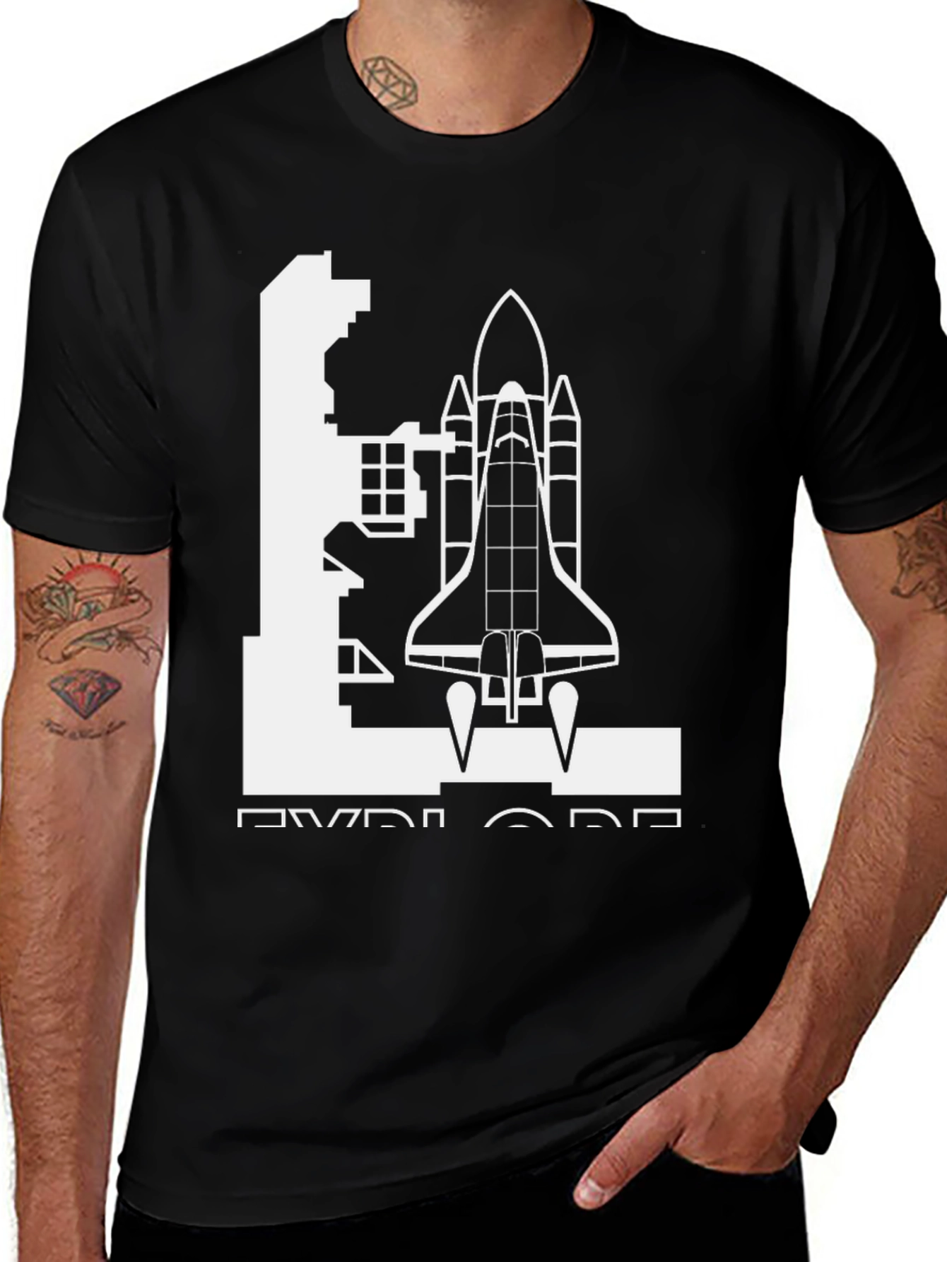 Explore Space Shuttle Graphic Tee