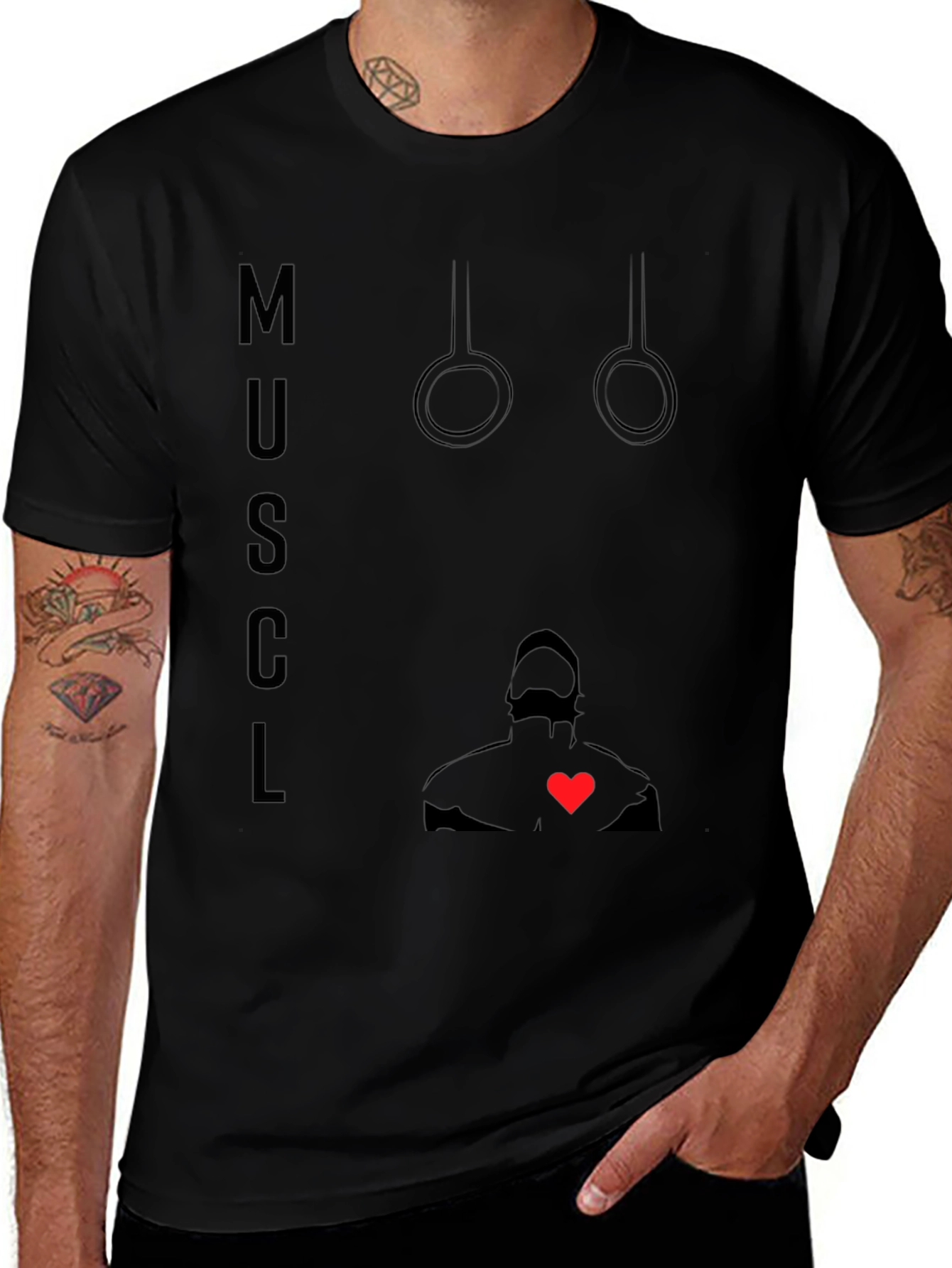 Muscle Love Black T-Shirt