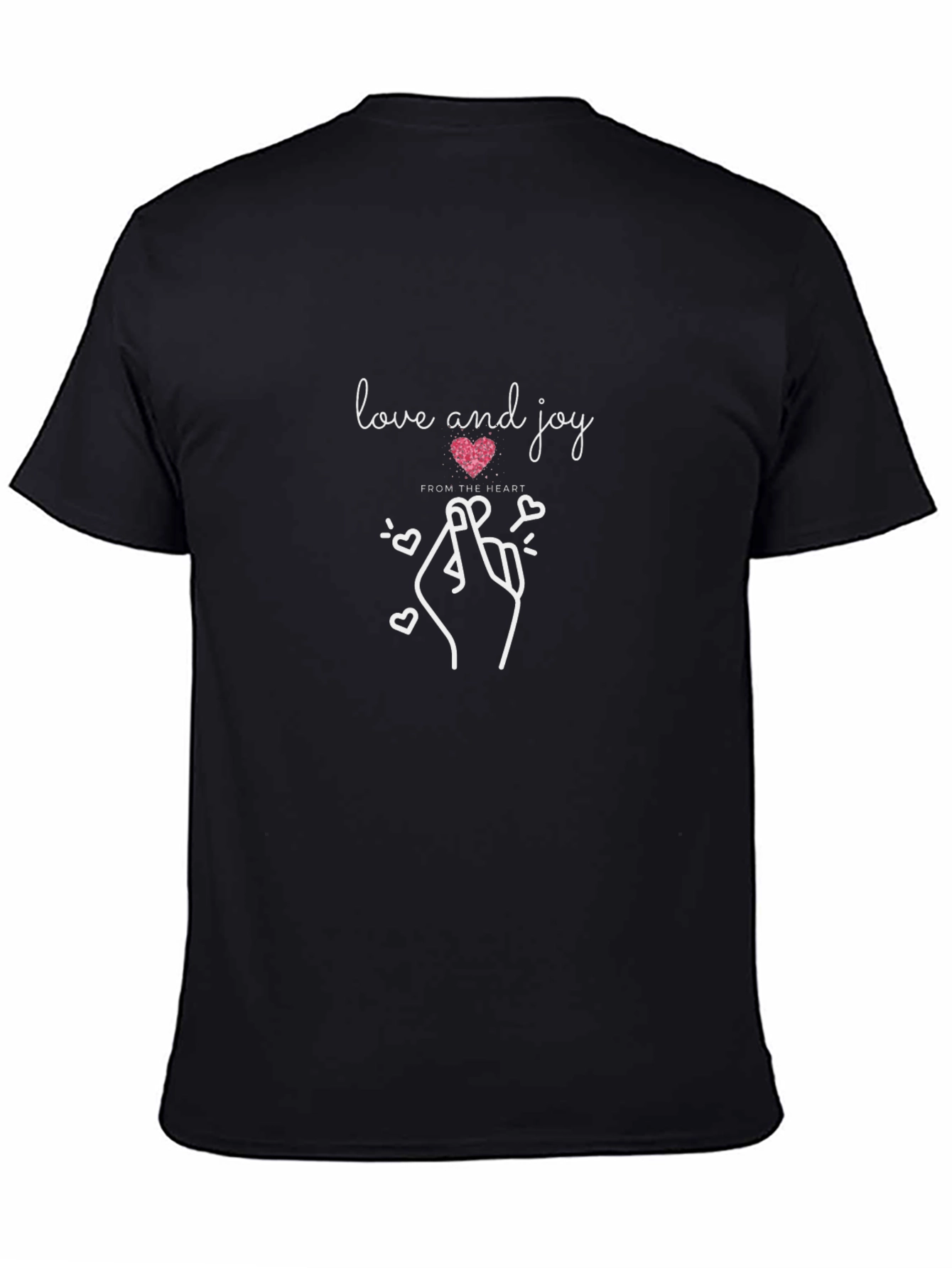 Love and Joy Graphic Tee - Stylish Black T-Shirt