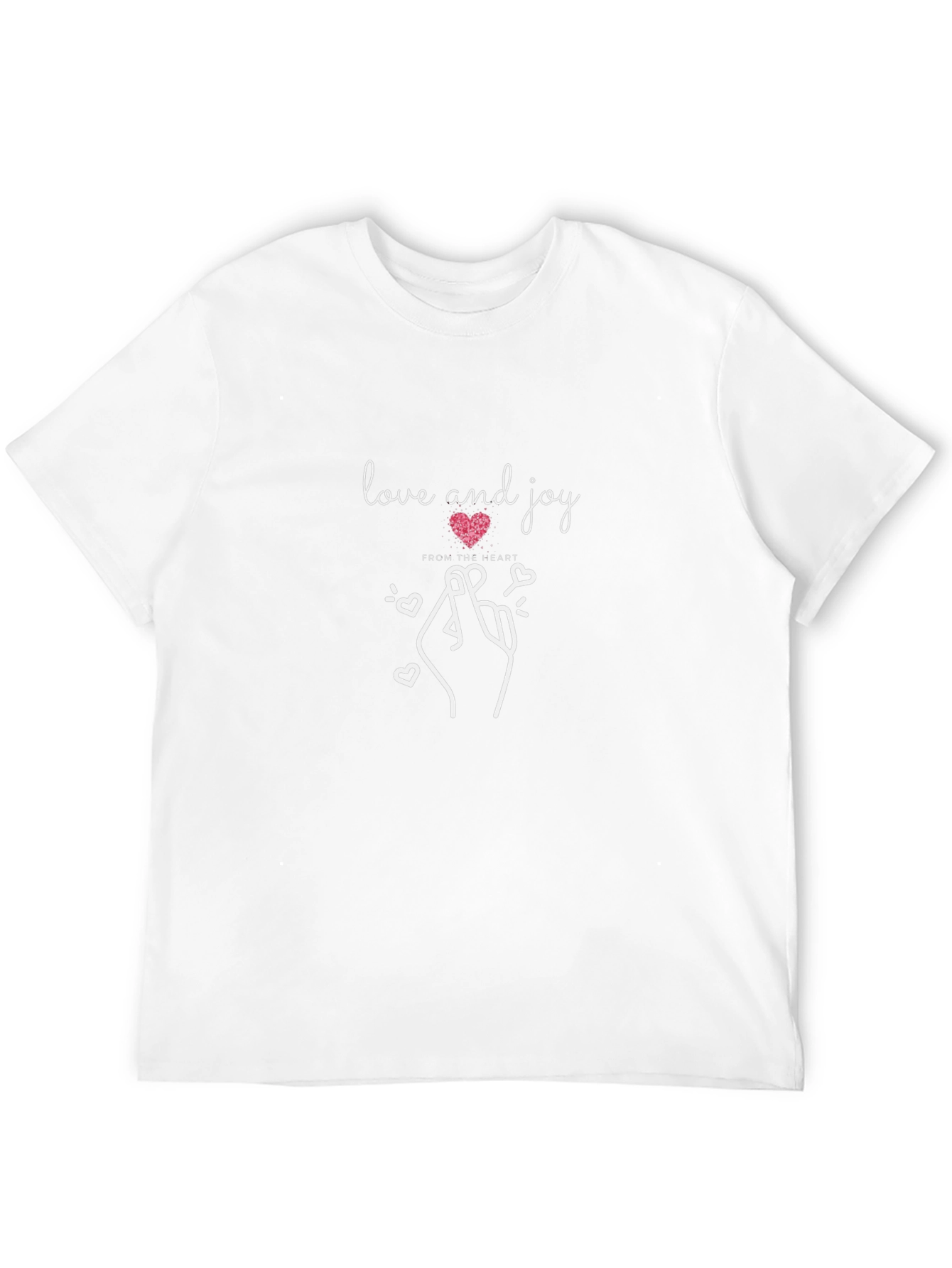 Love and Joy Graphic Tee - Stylish Black T-Shirt