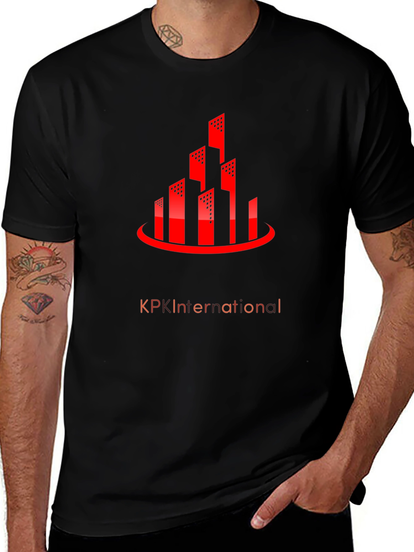 Urban Red Building Graphic Tee