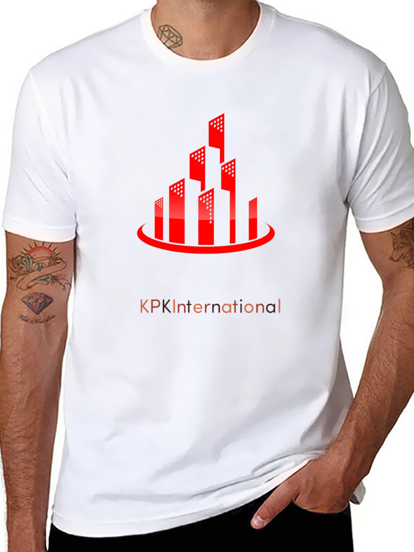 Urban Red Building Graphic Tee