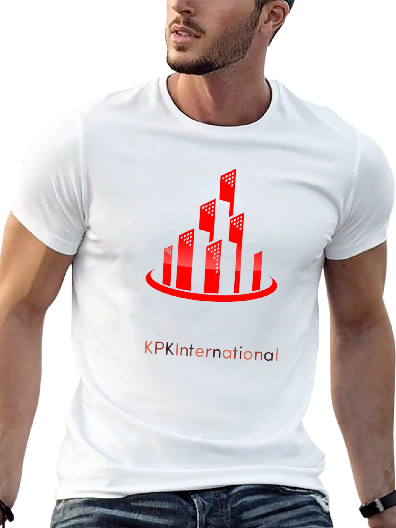 Urban Red Building Graphic Tee