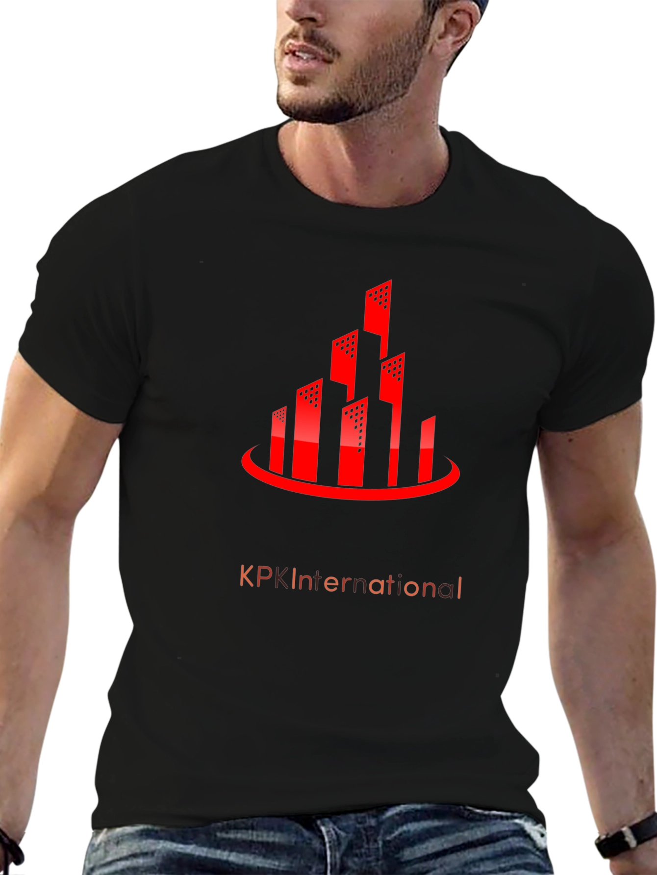 Urban Red Building Graphic Tee
