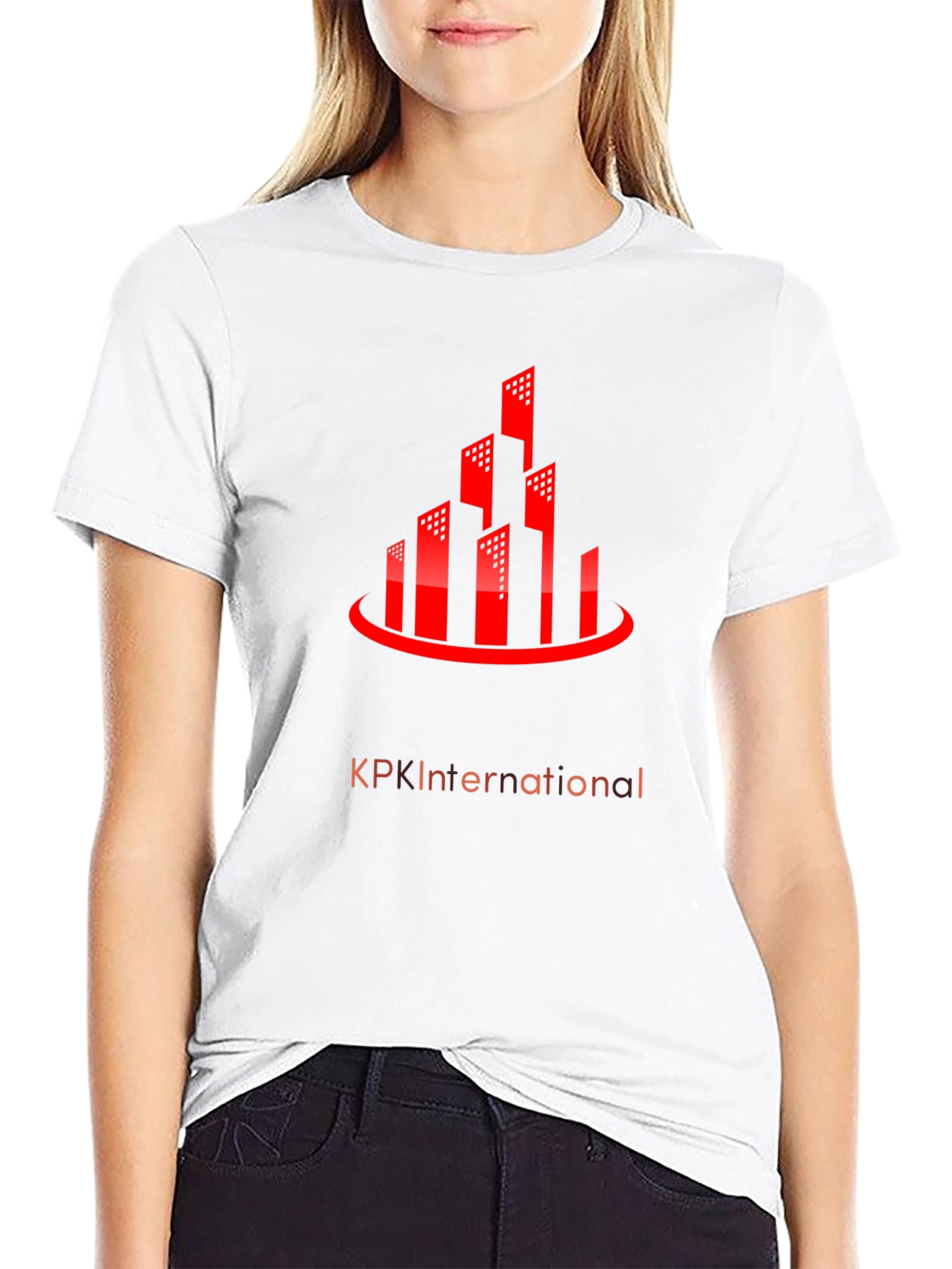 Urban Red Building Graphic Tee