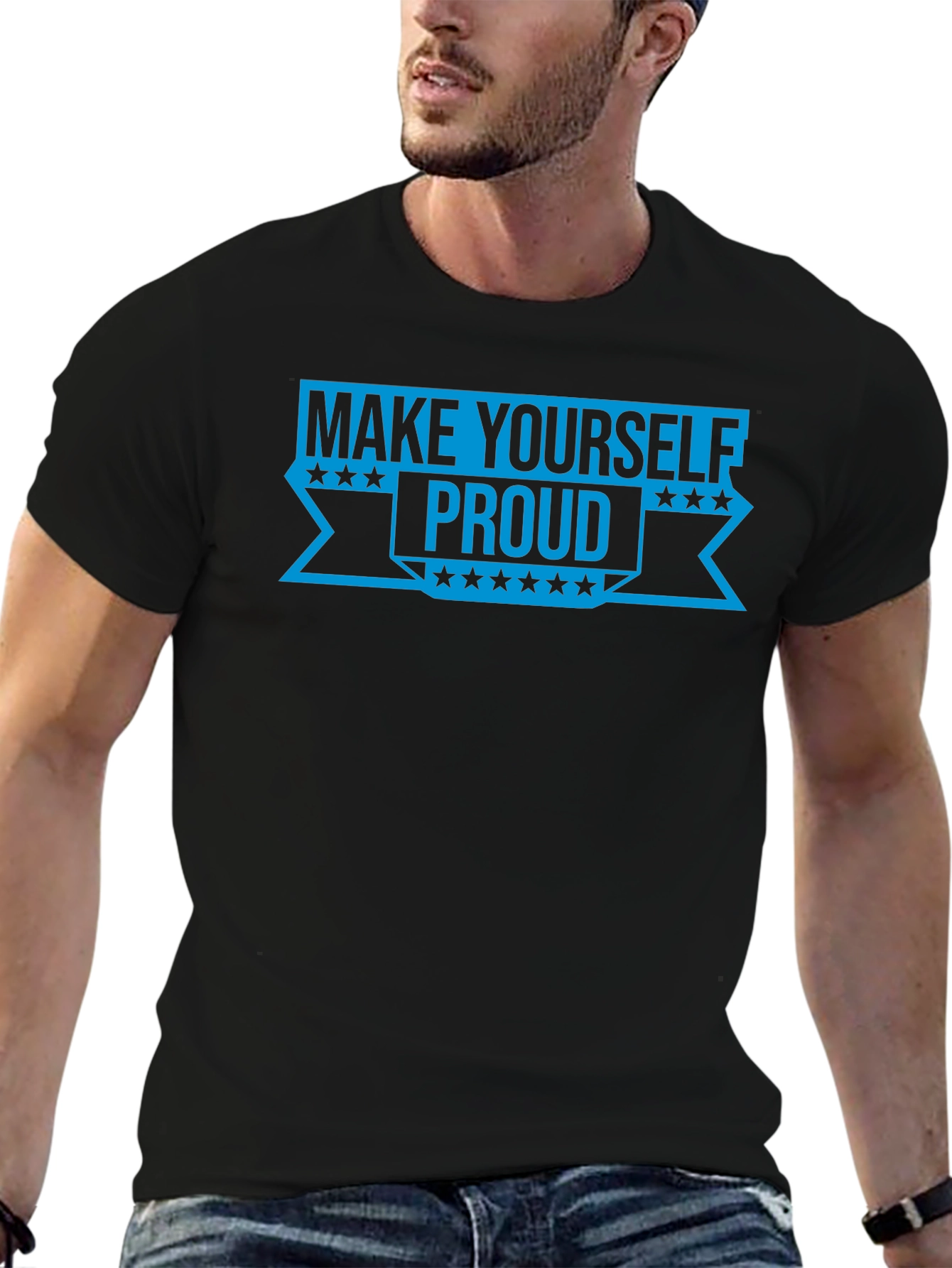Make Yourself Proud Graphic Tee - Black