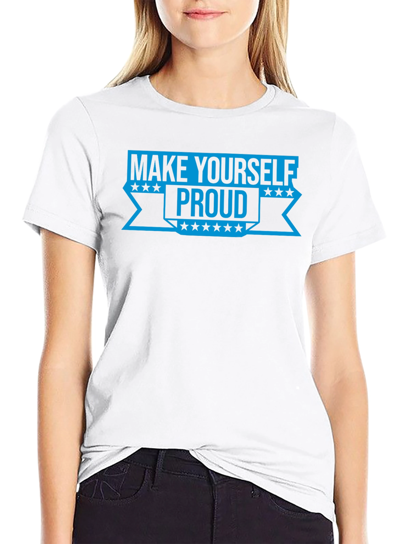 Make Yourself Proud Graphic Tee - Black
