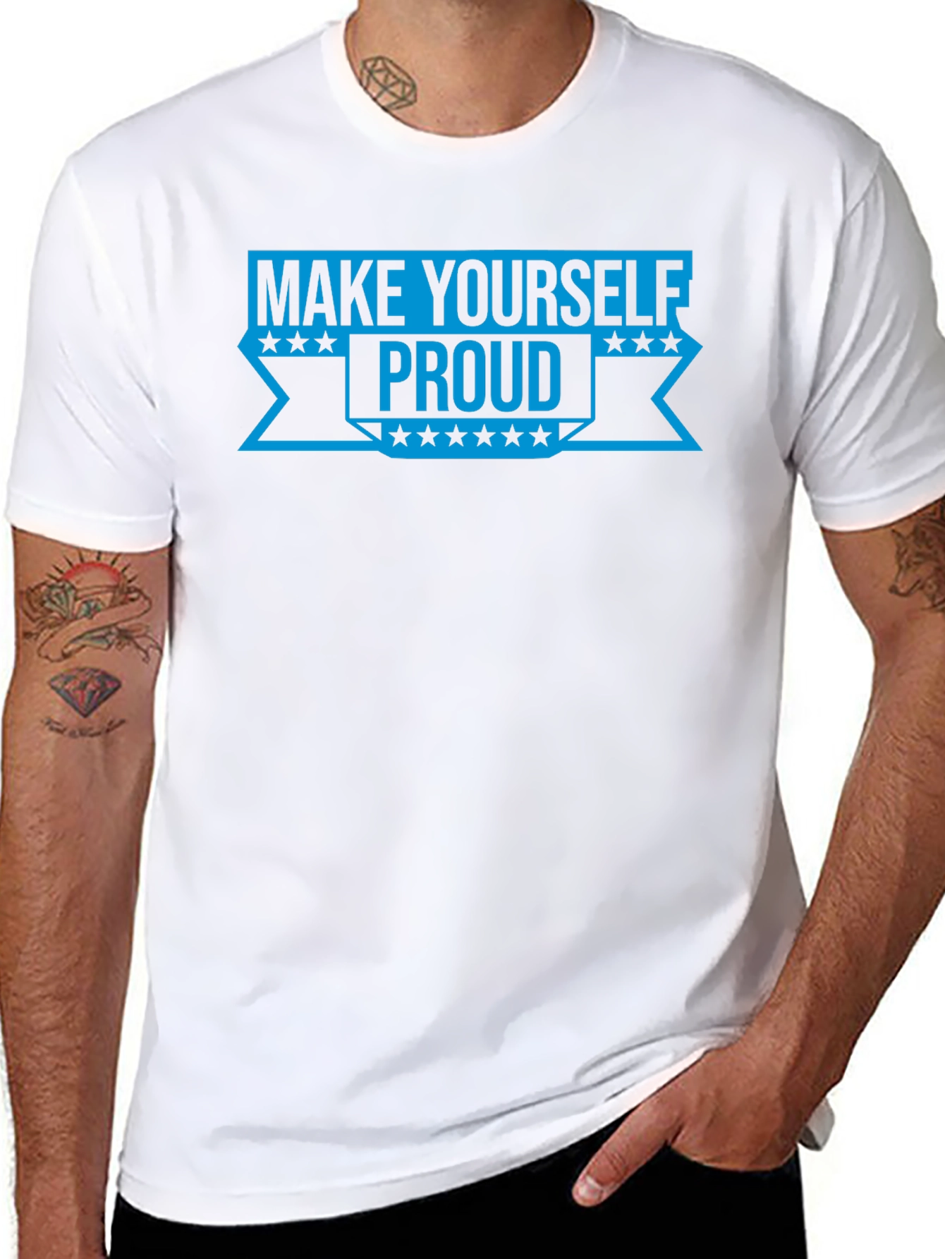 Make Yourself Proud Graphic Tee - Black