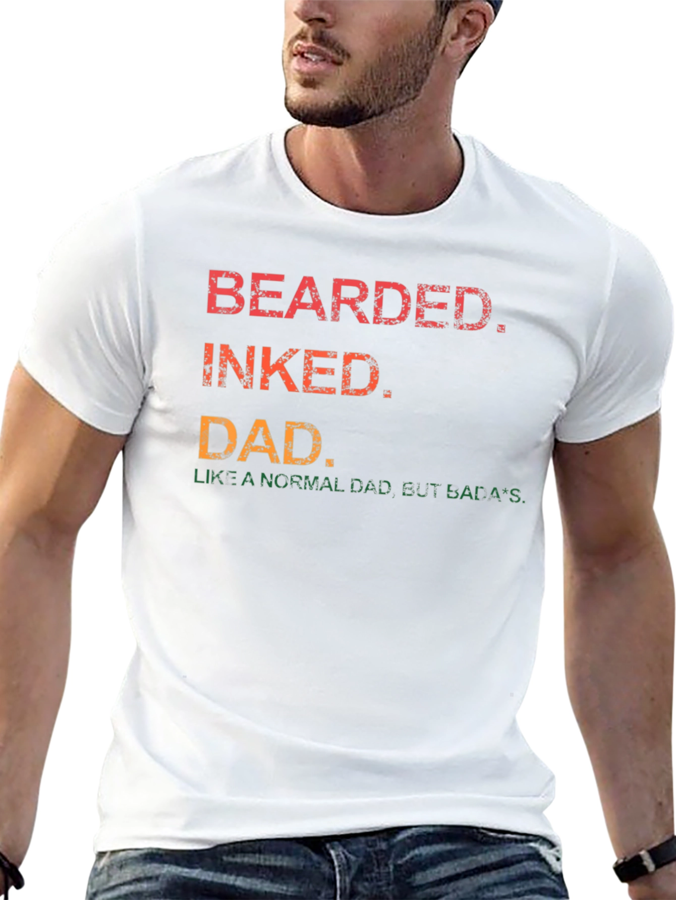 Bearded Inked Dad T-Shirt