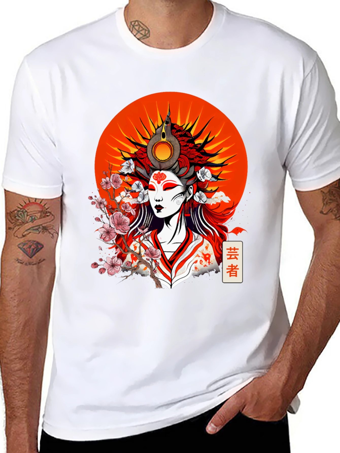 Geisha Graphic Black T-Shirt