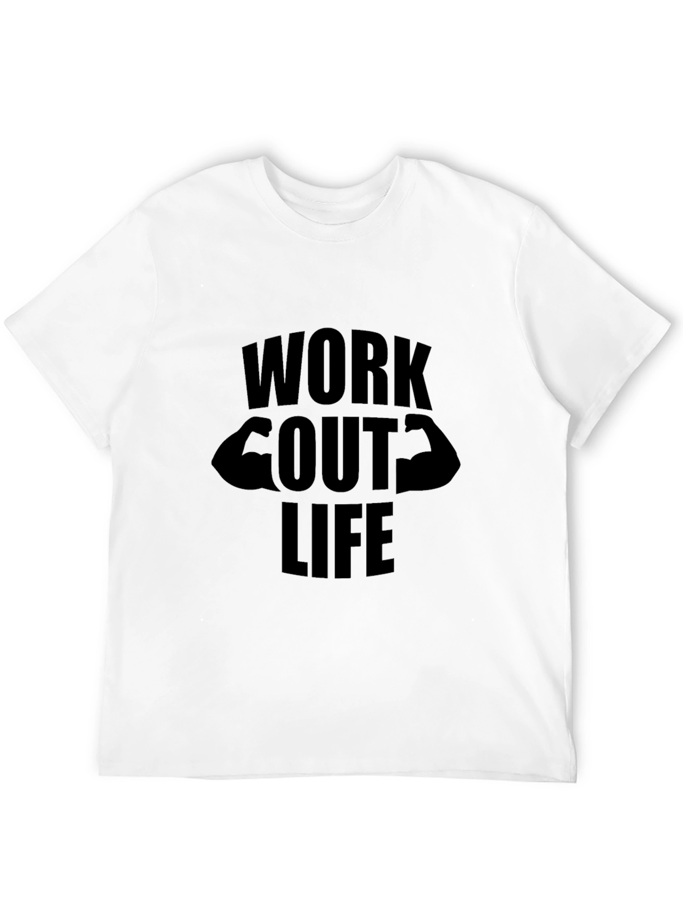 Workout Life Graphic Tee - Black