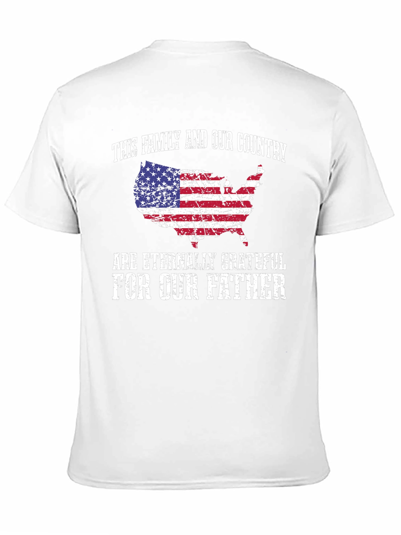 Patriotic Father T-Shirt - Family and Country