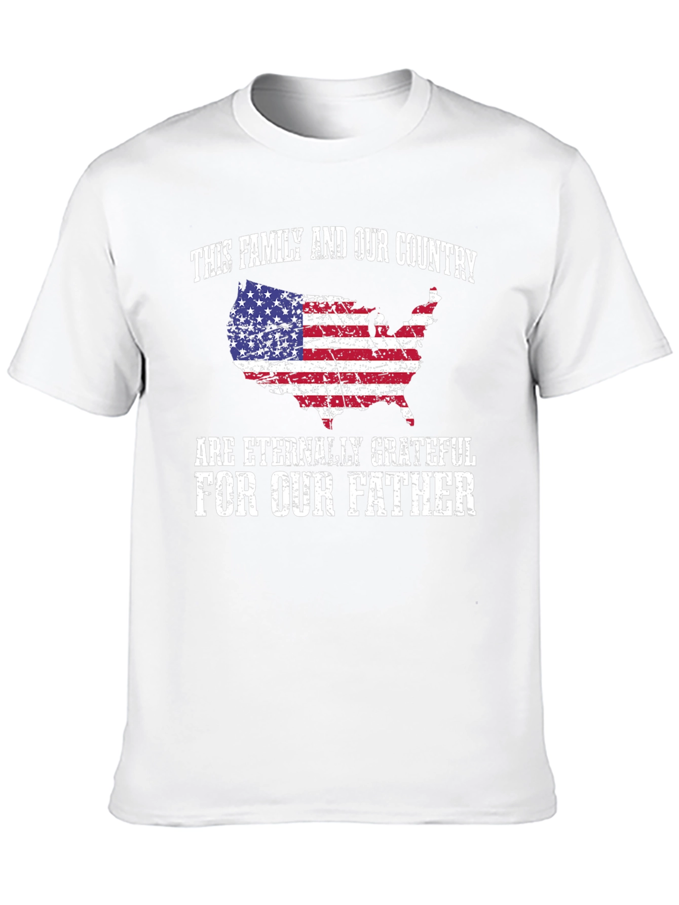 Patriotic Father T-Shirt - Family and Country