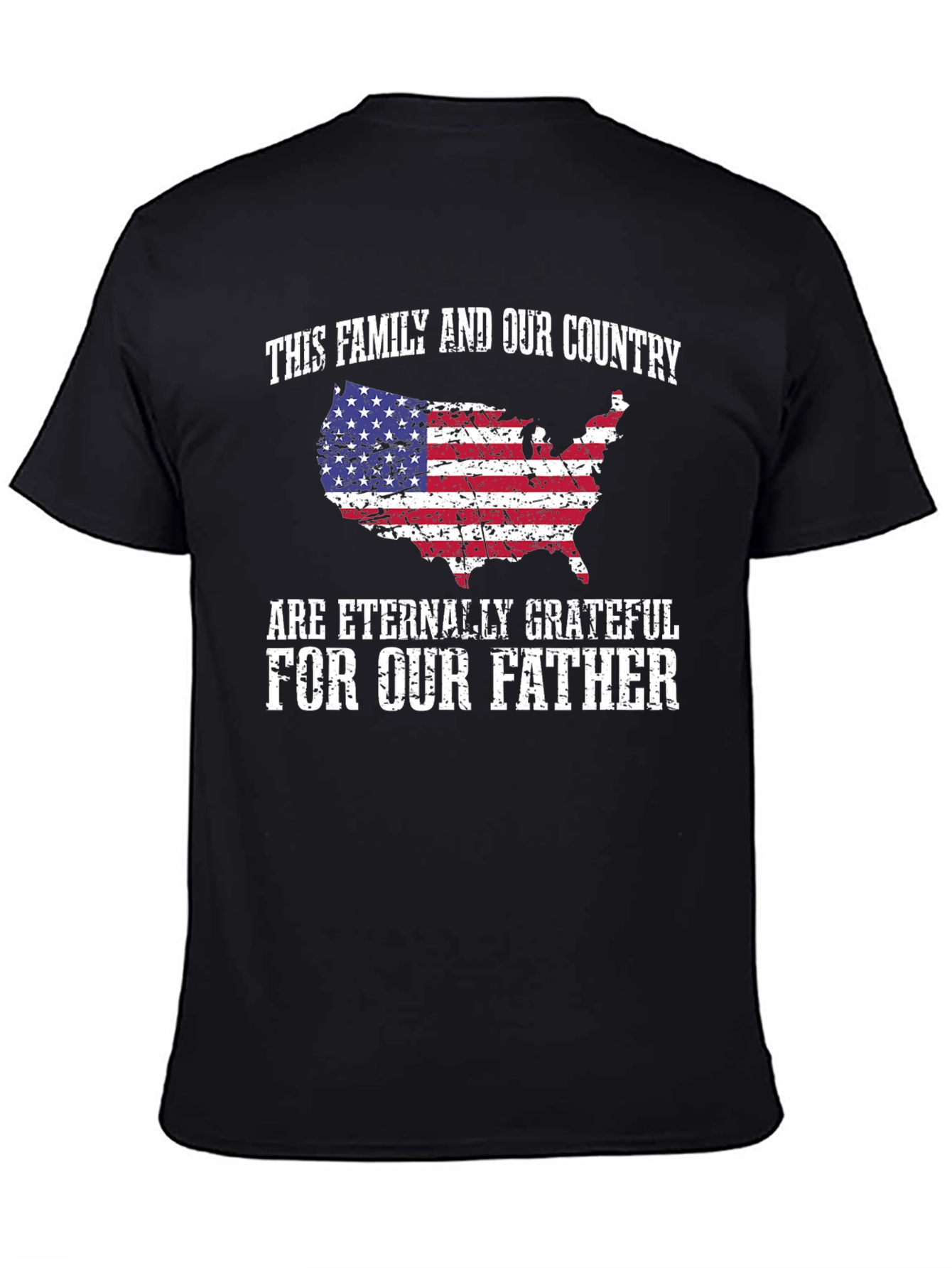 Patriotic Father T-Shirt - Family and Country