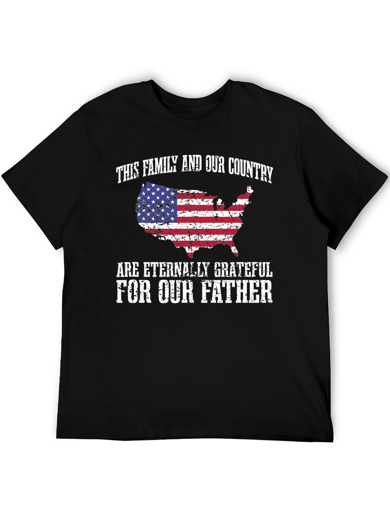 Patriotic Father T-Shirt - Family and Country