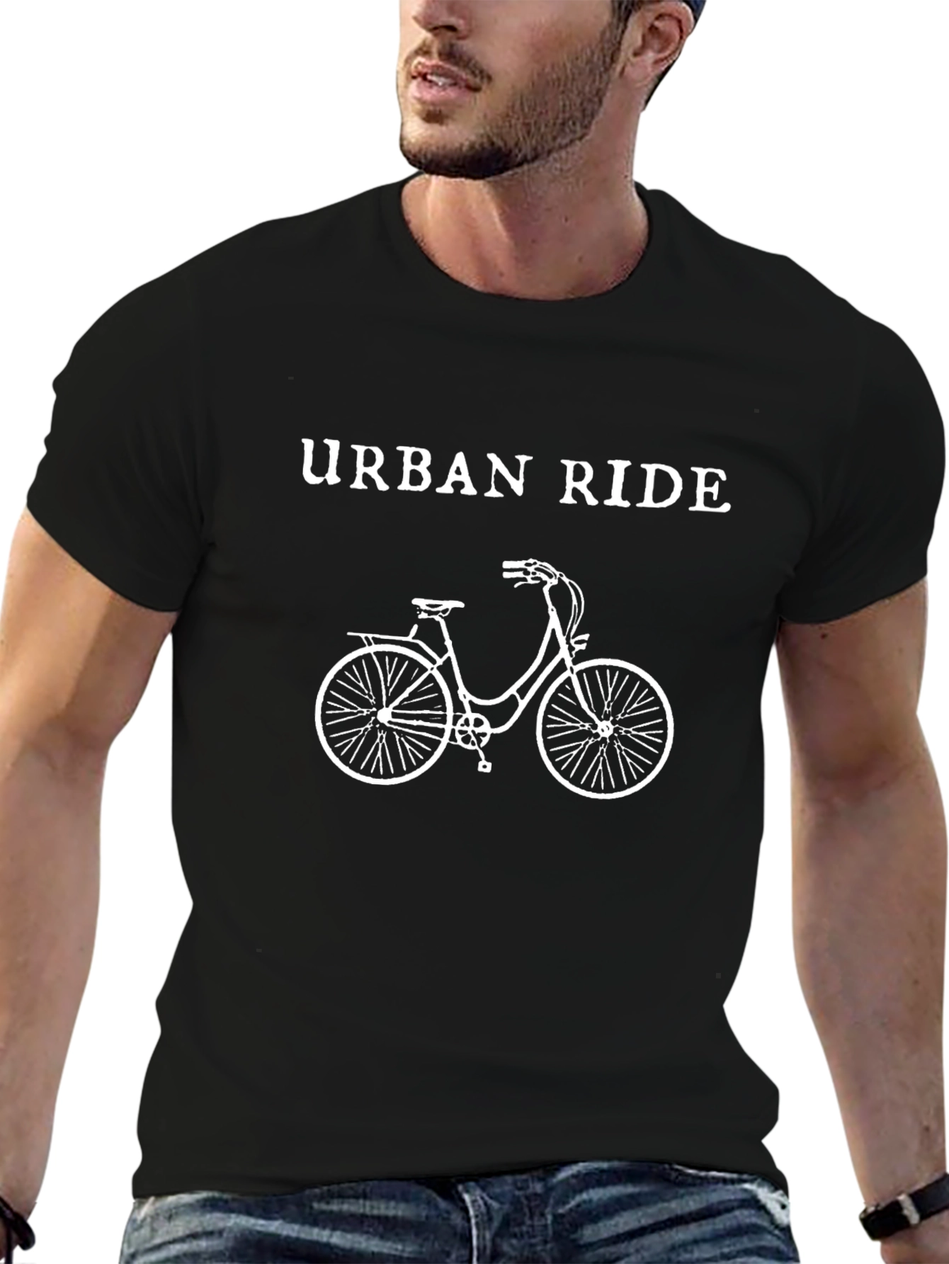 Urban Ride Black Graphic T-Shirt