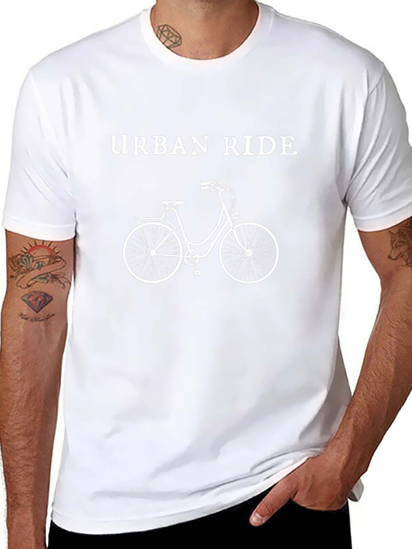 Urban Ride Black Graphic T-Shirt
