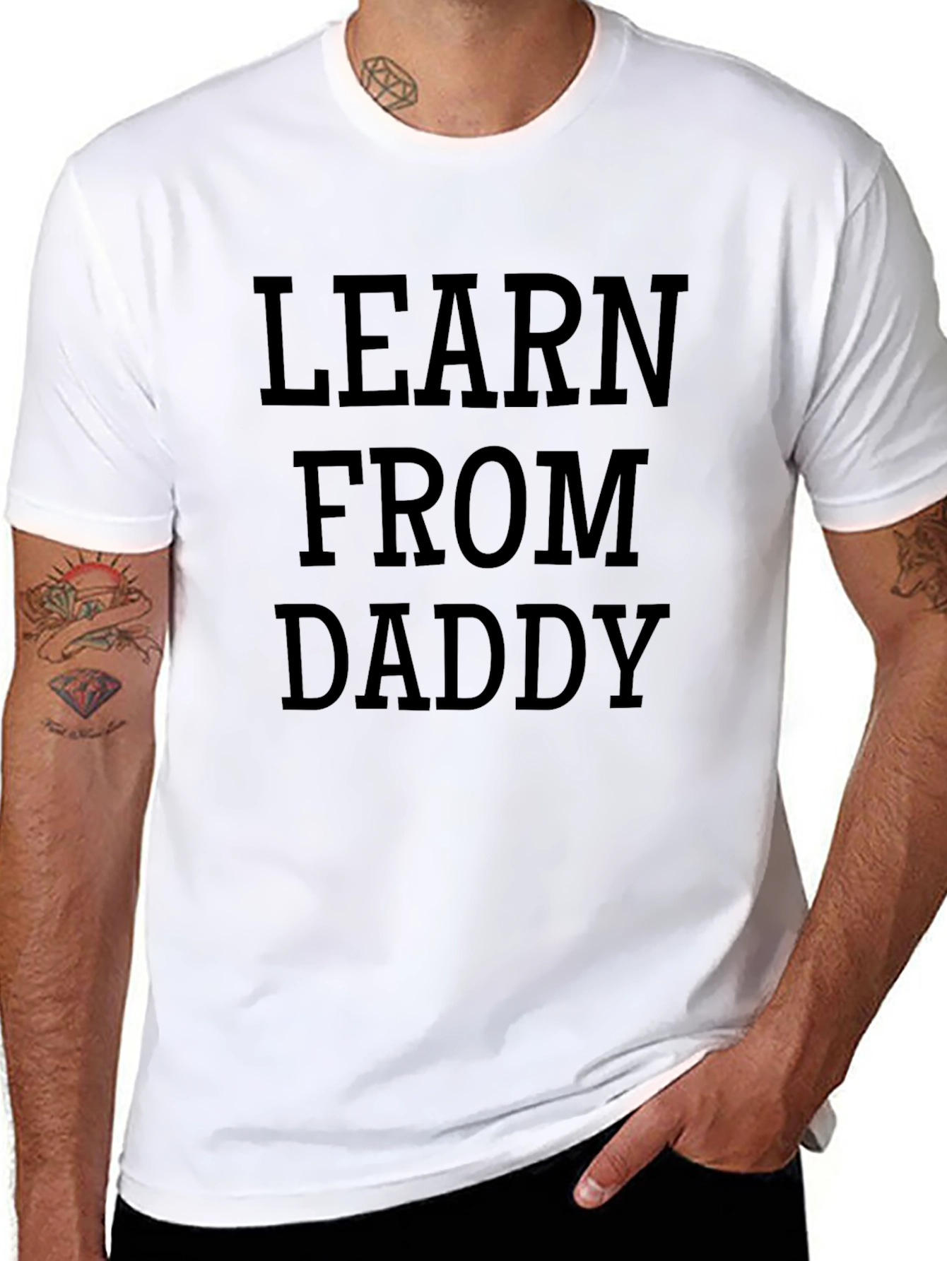 Learn From Daddy Graphic T-Shirt