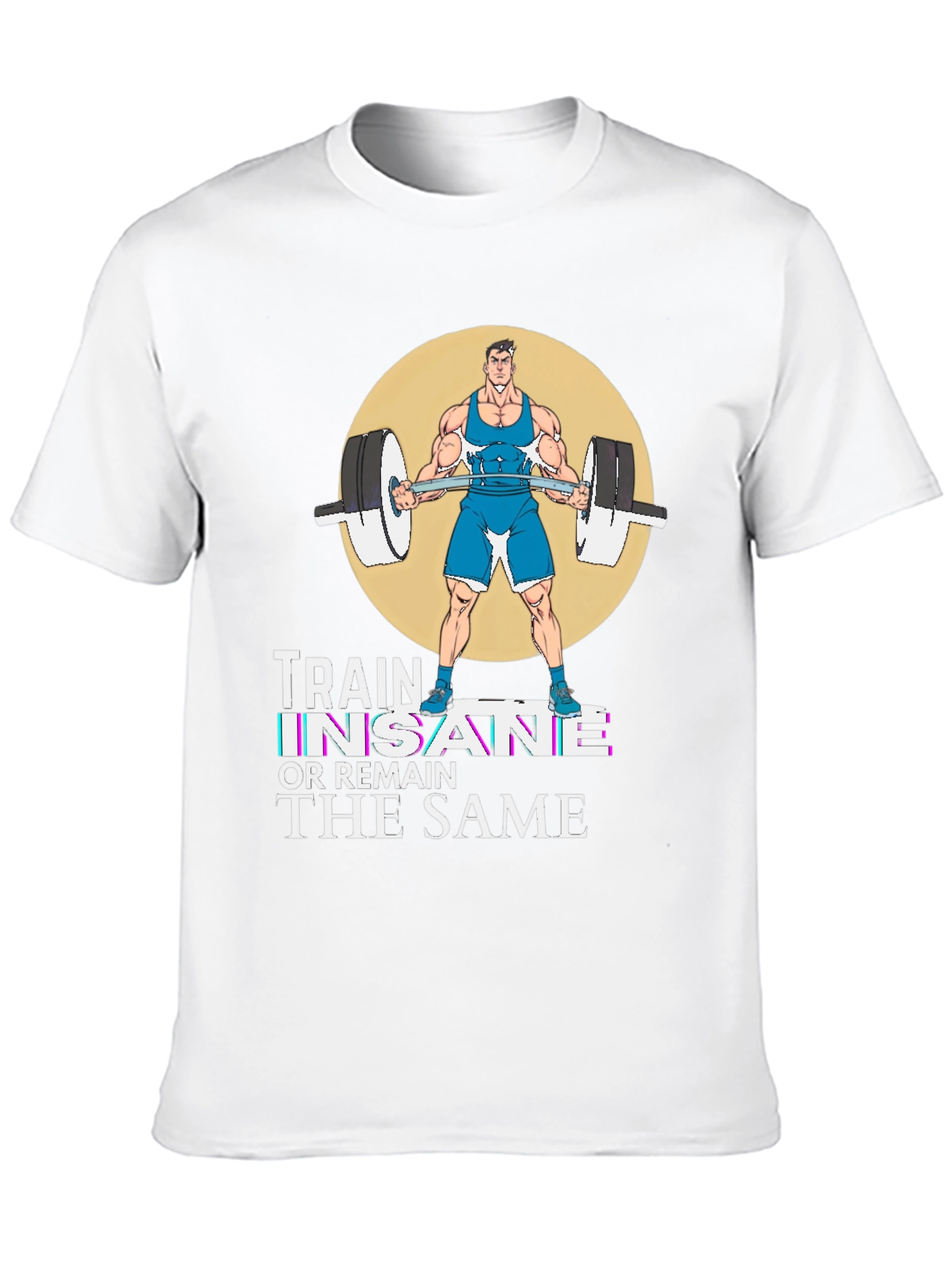 Train Insane Graphic T-Shirt - Workout Motivation Tee