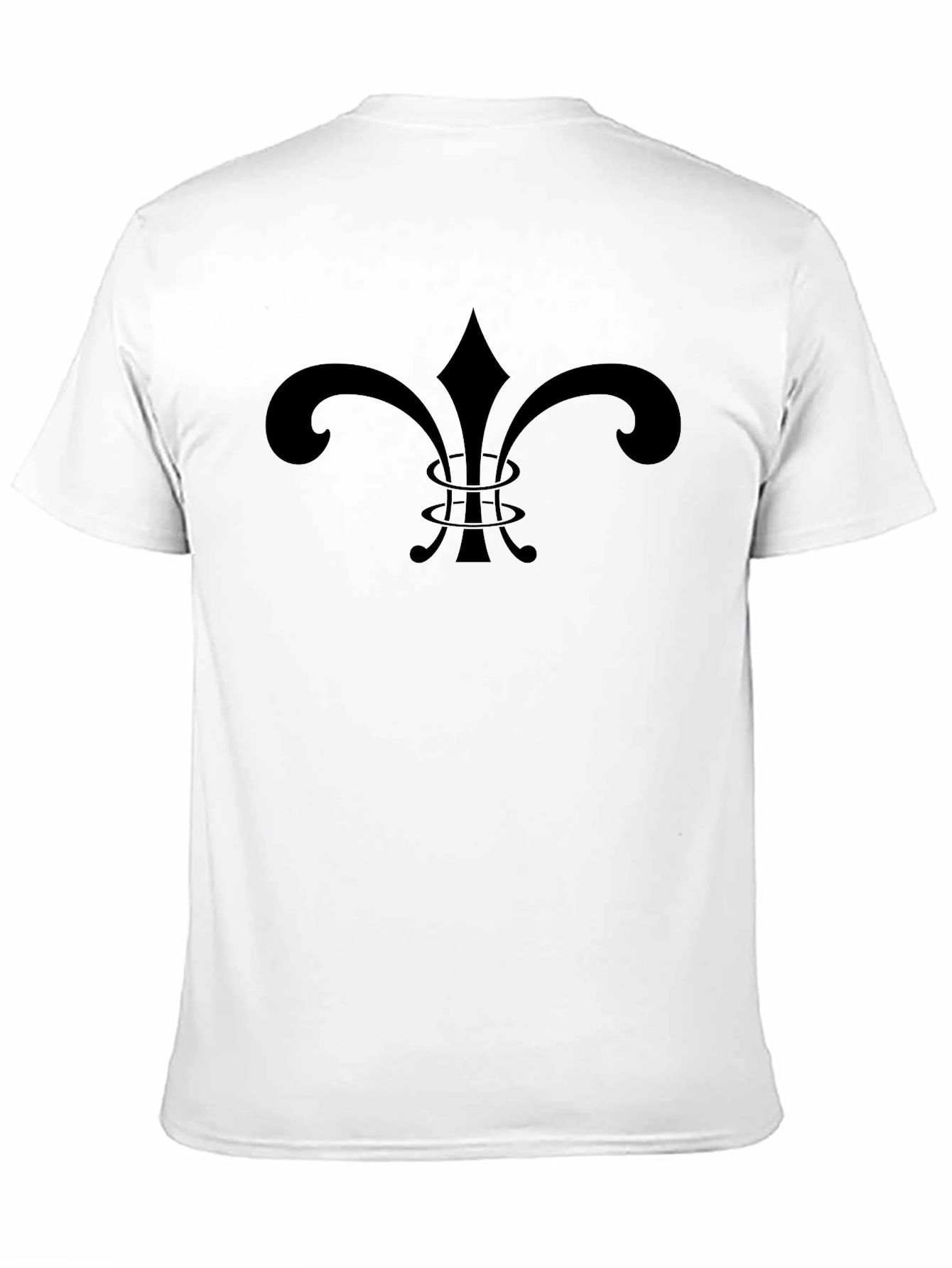 Fleur de Lis Graphic Black T-Shirt