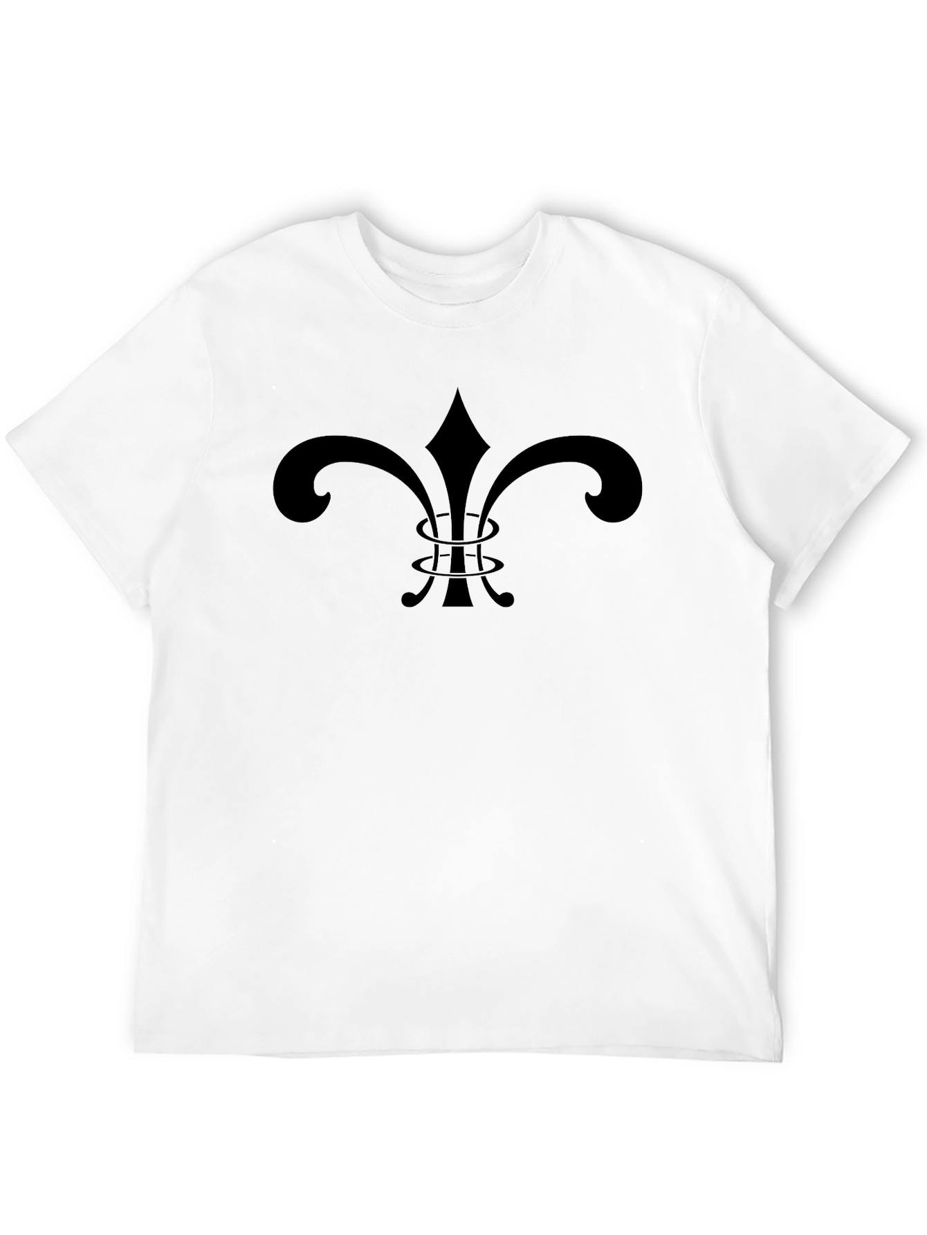 Fleur de Lis Graphic Black T-Shirt