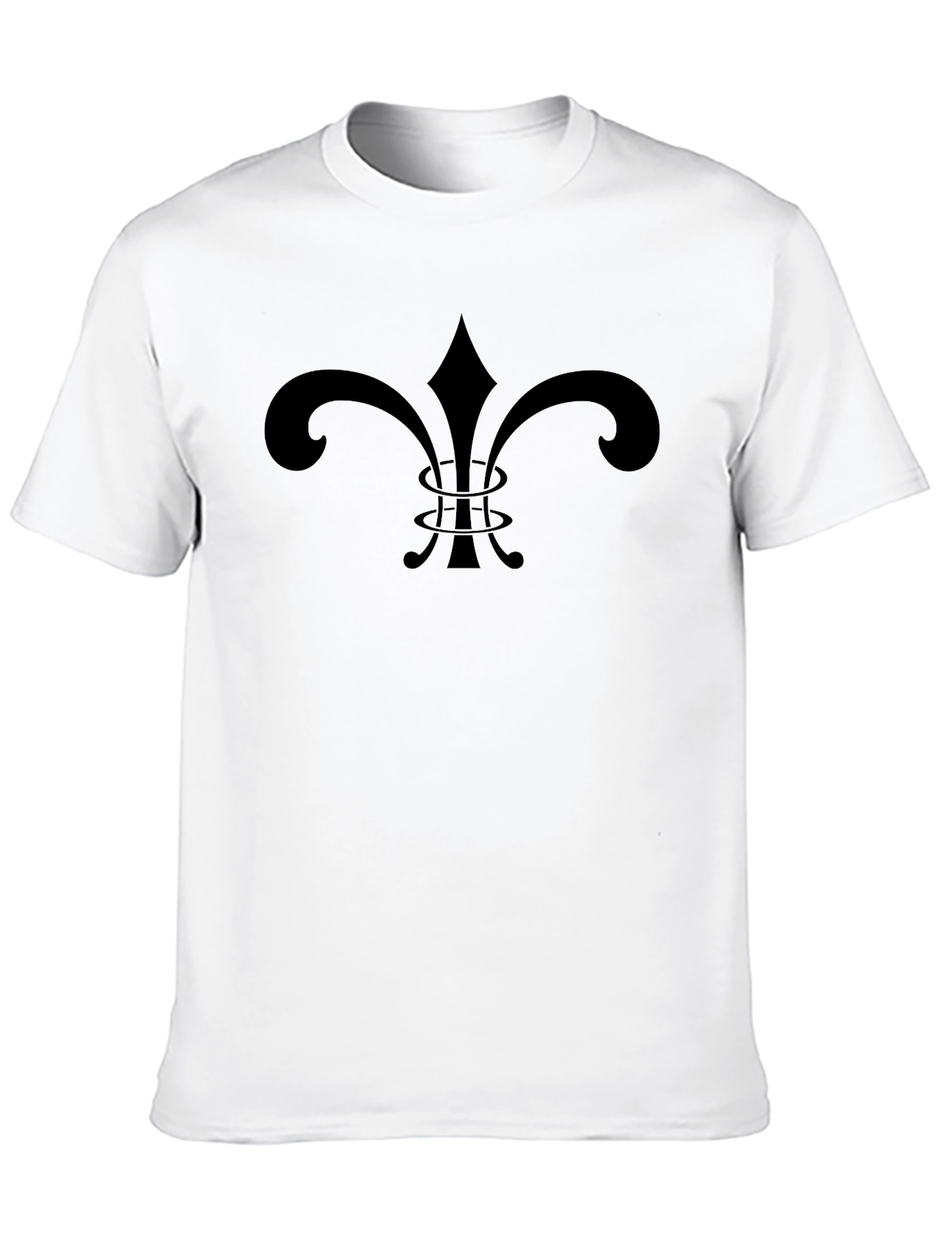 Fleur de Lis Graphic Black T-Shirt