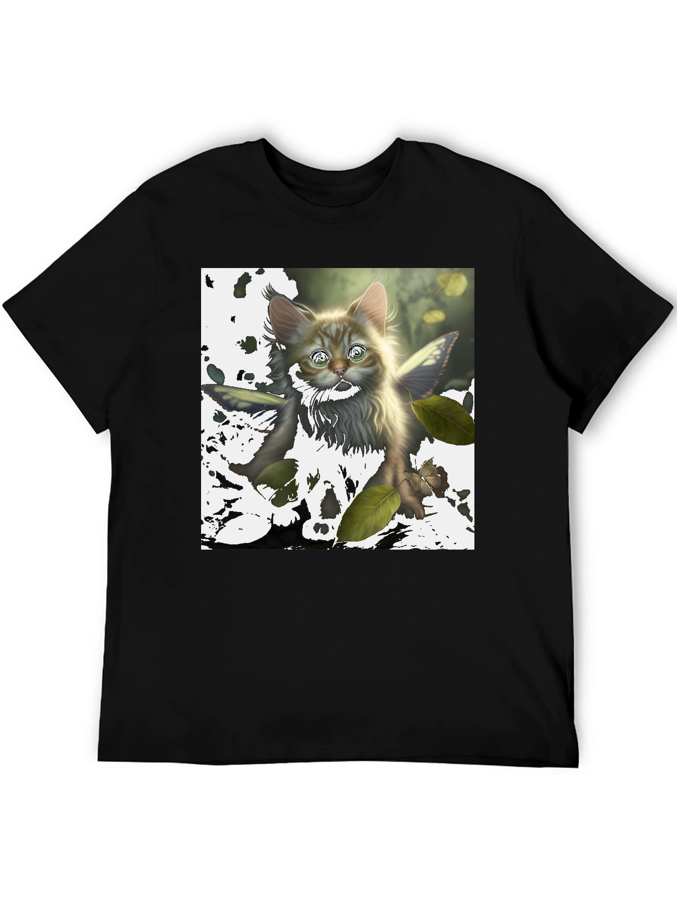 Cat Fairy T-Shirt - Fantasy Kitten Tee
