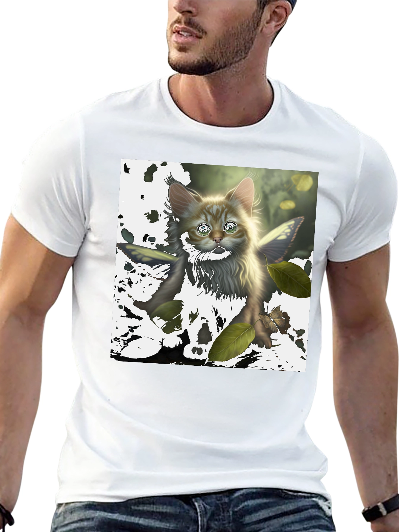 Cat Fairy T-Shirt - Fantasy Kitten Tee
