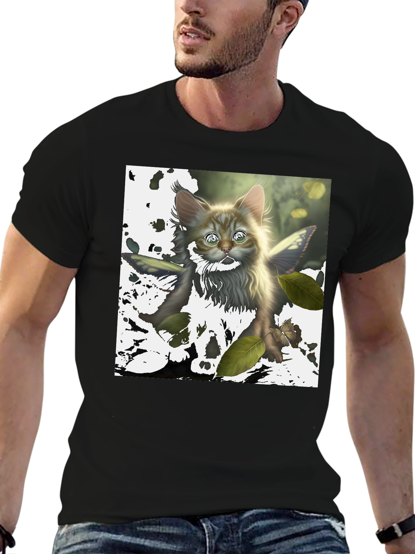 Cat Fairy T-Shirt - Fantasy Kitten Tee