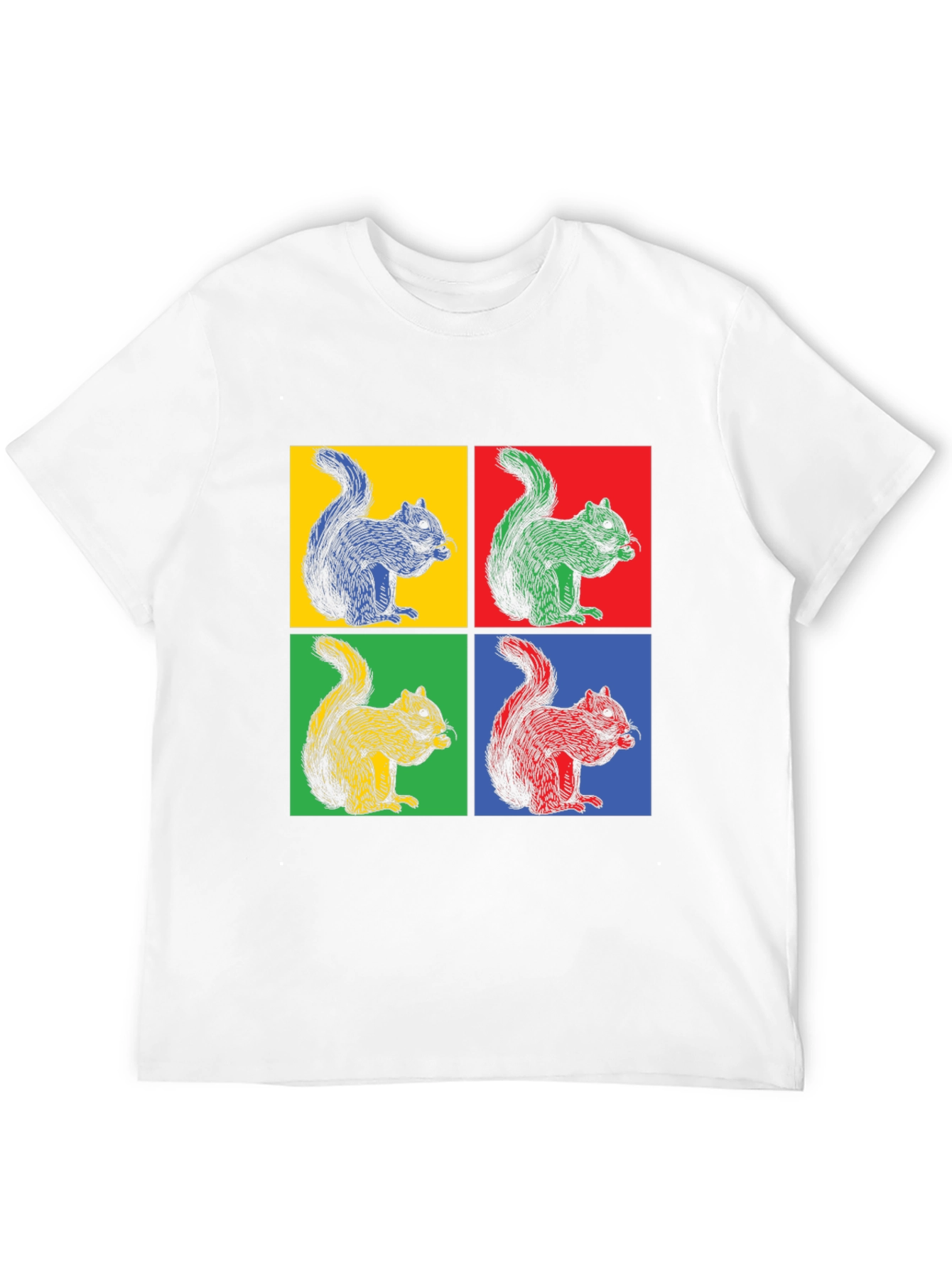Pop Art Squirrel T-Shirt - Funky Graphic Tee