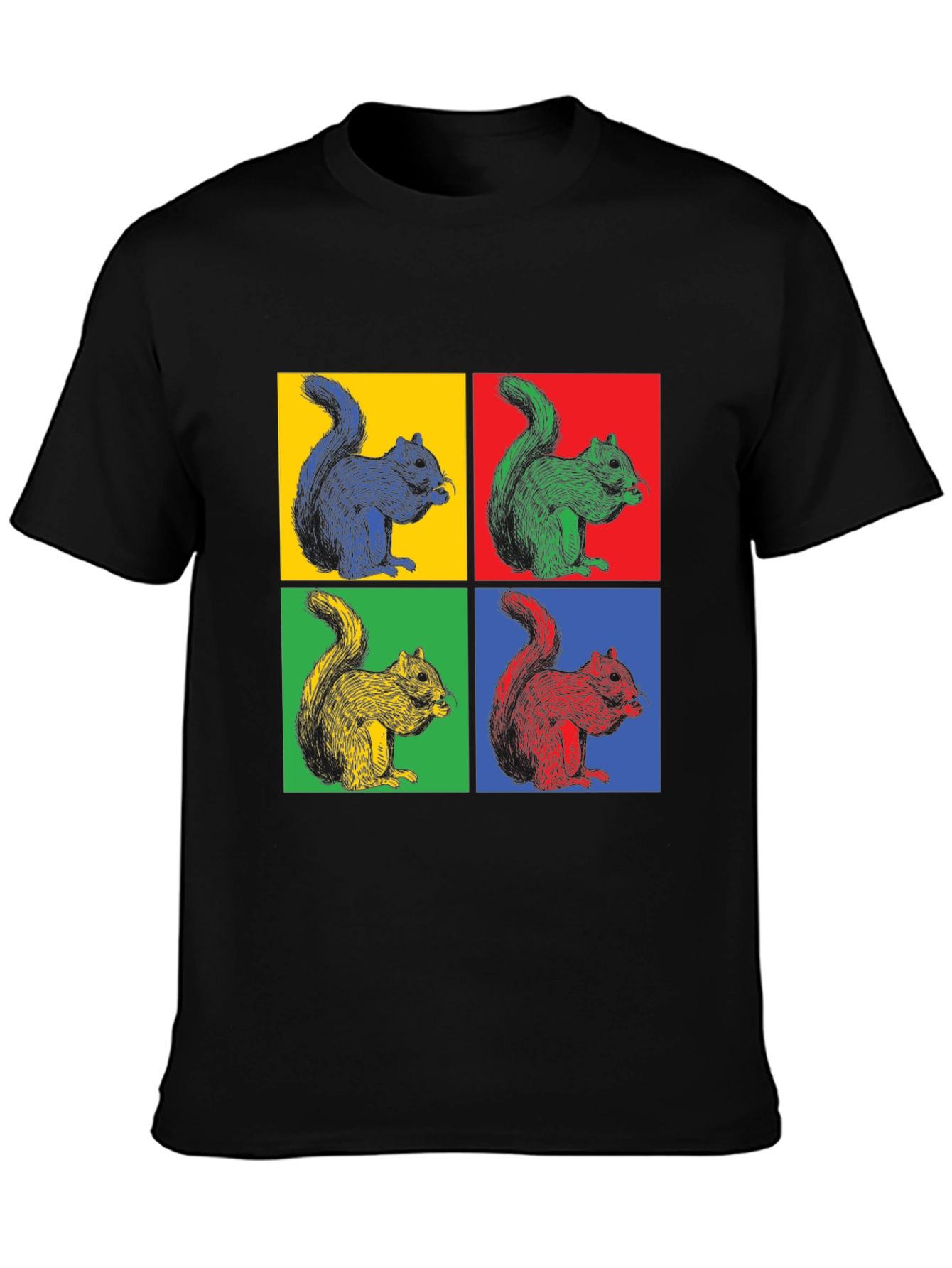 Pop Art Squirrel T-Shirt - Funky Graphic Tee