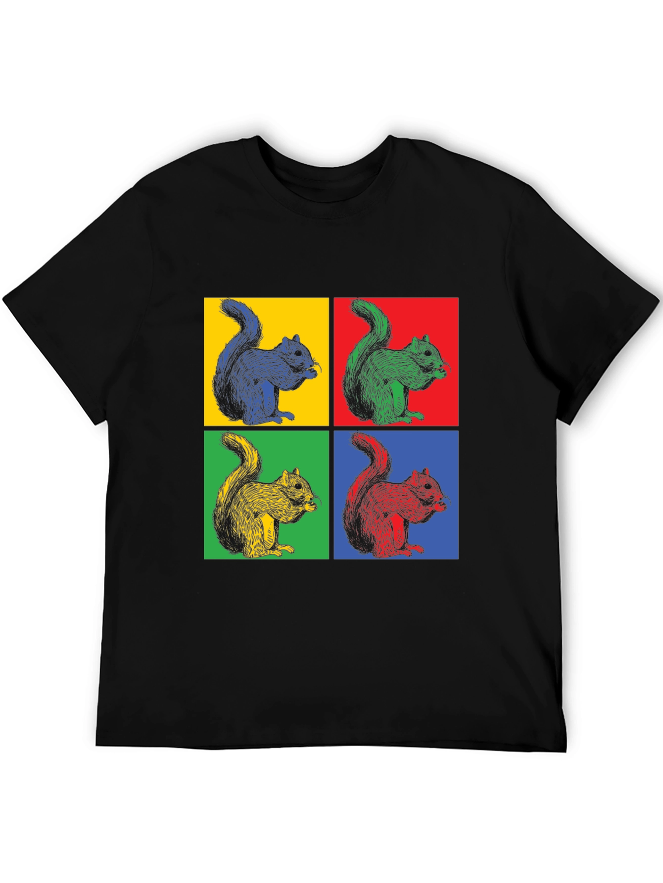 Pop Art Squirrel T-Shirt - Funky Graphic Tee