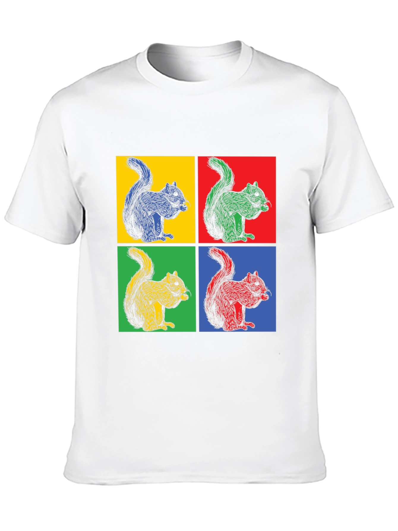 Pop Art Squirrel T-Shirt - Funky Graphic Tee